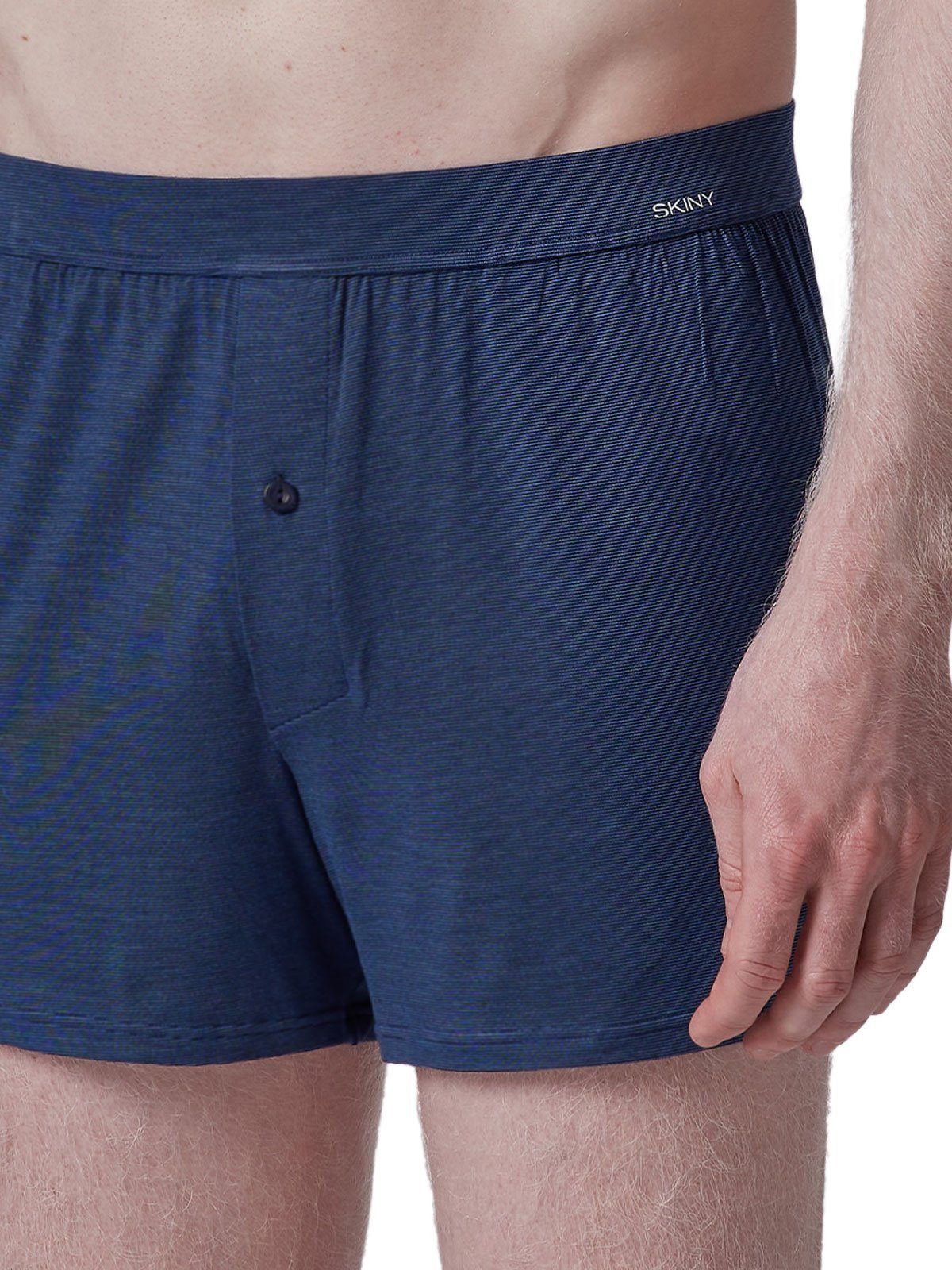 Skiny Boxershorts Herren Boxer Shorts Cooling Deluxe (Stück, 1-St) biologisch abbaubar