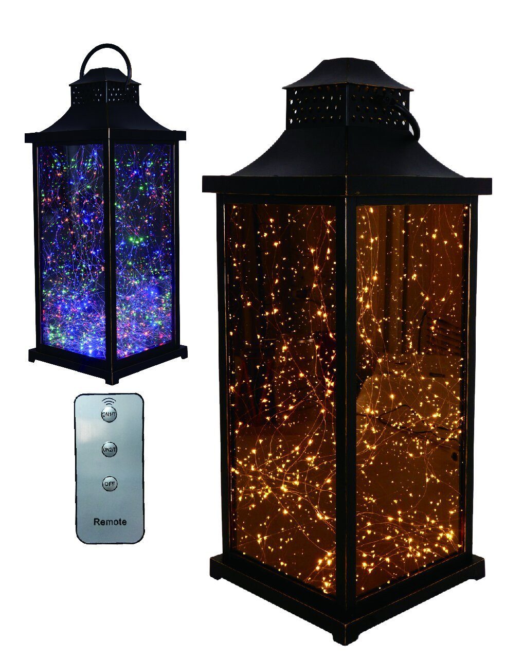 Trend Line LED-Christbaumkerzen TrendLine LED Laterne schwarz 70 x 30 cm günstig online kaufen