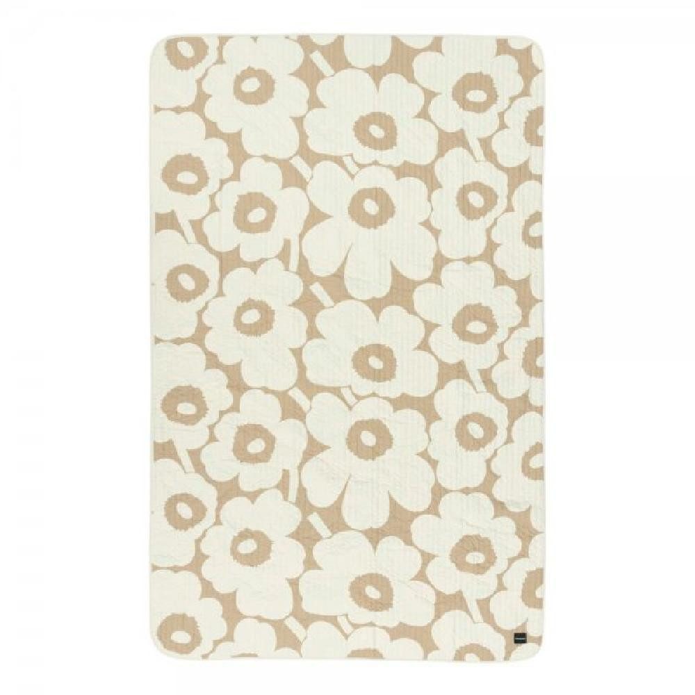 Wohndecke Decke Unikko Linen Offwhite (160x260cm), Marimekko