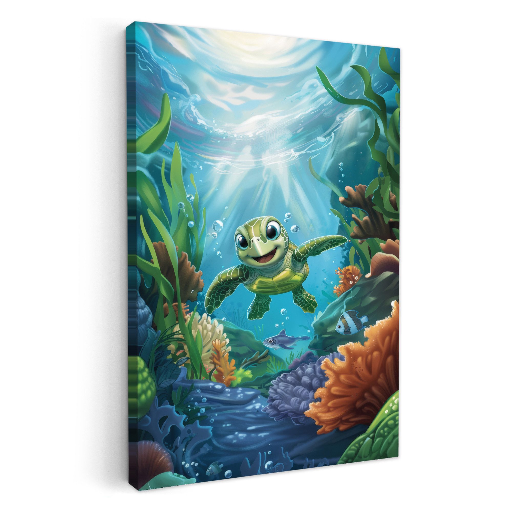 OneMillionCanvasses® Leinwandbild Schildkröte - Meerestiere - günstig online kaufen
