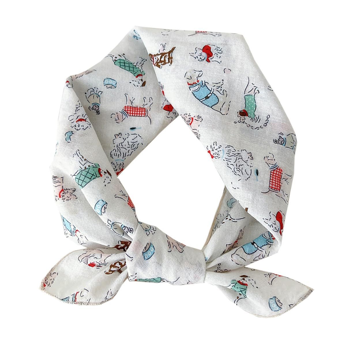 Zaewry Stirnband Bandana Damen,Quadratisches Halstuch & Kopftuch, Haarband Sommer Stirnbänder,Boho Damen Blumen