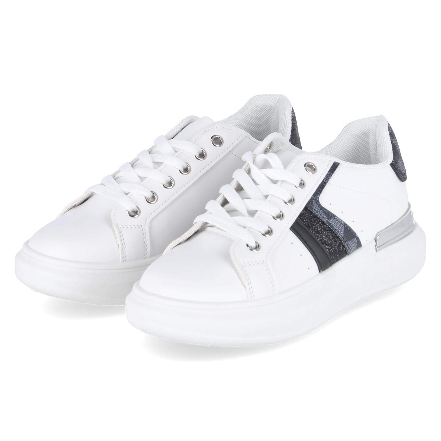 Palado Palado LA821 black Damen Synthetik schwarz Schnürschuh