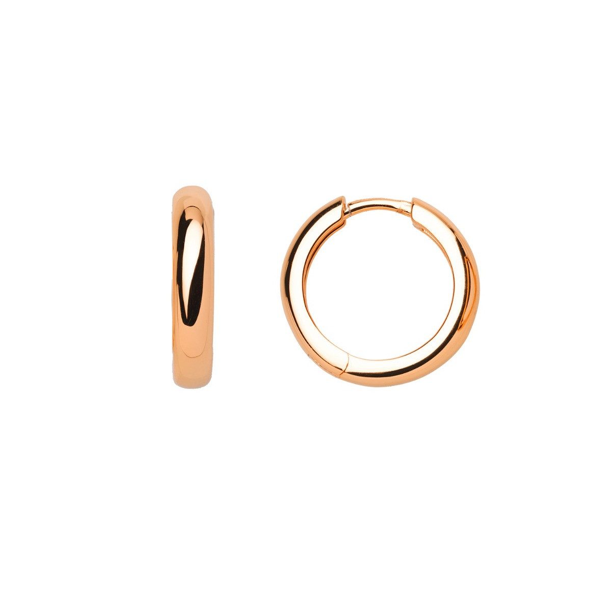 XENOX Paar Creolen Xenox Creolen Damen Klassik Sterlingsilber Rosévergoldet 17 mm XS8661