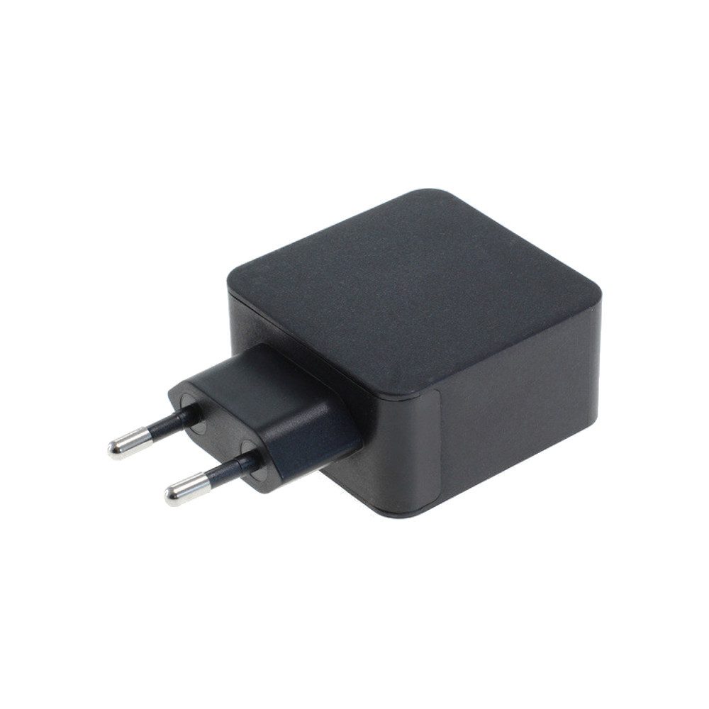 Trade-Shop USB 2.4A 5V Netz EU Stecker Ladegerät Mehrfach Adapter Steckdose Netzteil (2 USB Anschlüsse für zusätzliche Geräte - für Smartphones, Tablets etc) – Bild 2 von 2