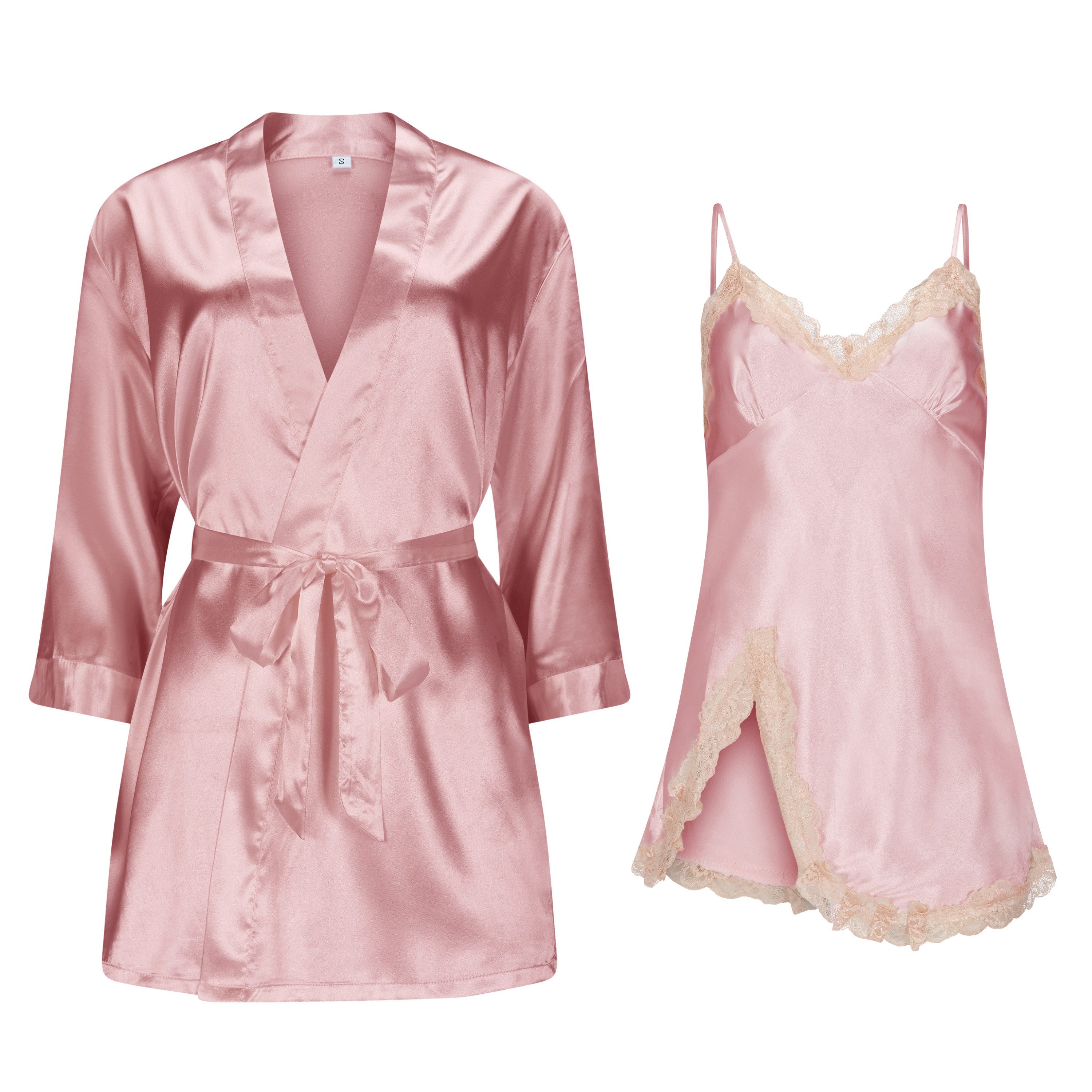 Elegant Love Morgenmantel Negligee, Langärmelige Robe günstig online kaufen