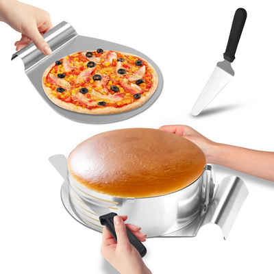 TolleTour Tortenbodenteiler Torten Set Torten-Schneidhilfe Kuchen Boden Tortenring 4tlg für Küche