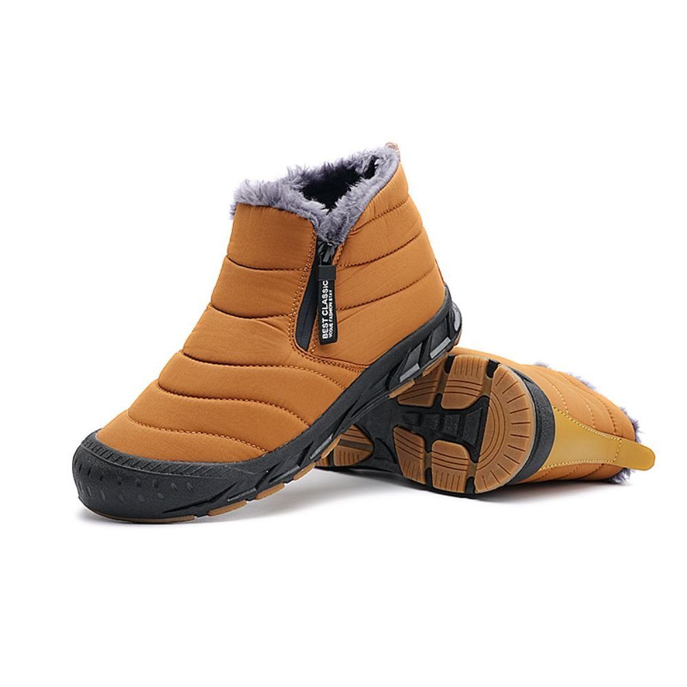 HUSK'SWARE Winterstiefel Wärmeschuh (Wetterfest gegen Regen und Schnee., 1-tlg., Verschleißfest, Warm, komfortabel) Outdoor-Baumwollschuhe, hohe Schneestiefel