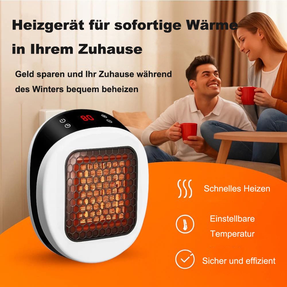 Coonoor Keramikheizlüfter Mini Keramikheizlüfter für Steckdose, LED-Display günstig online kaufen