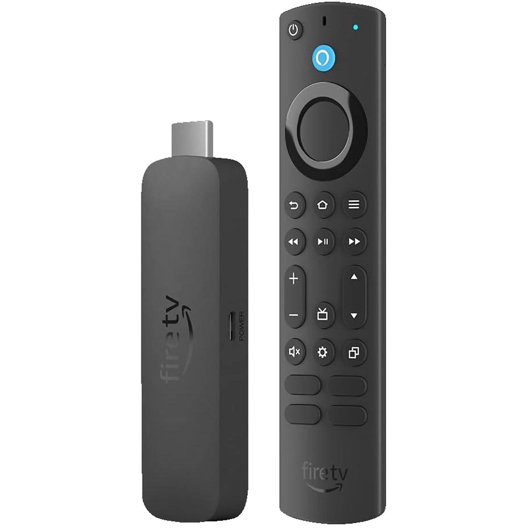 Amazon Streaming-Stick Fire TV Stick 4K Max Wi-Fi 6E Ambient TV mit Beleuchtung, (Set, Amazon Alexa), Stream Stick Fernseher TV HDMI + Alexa-Sprachfernbedienung