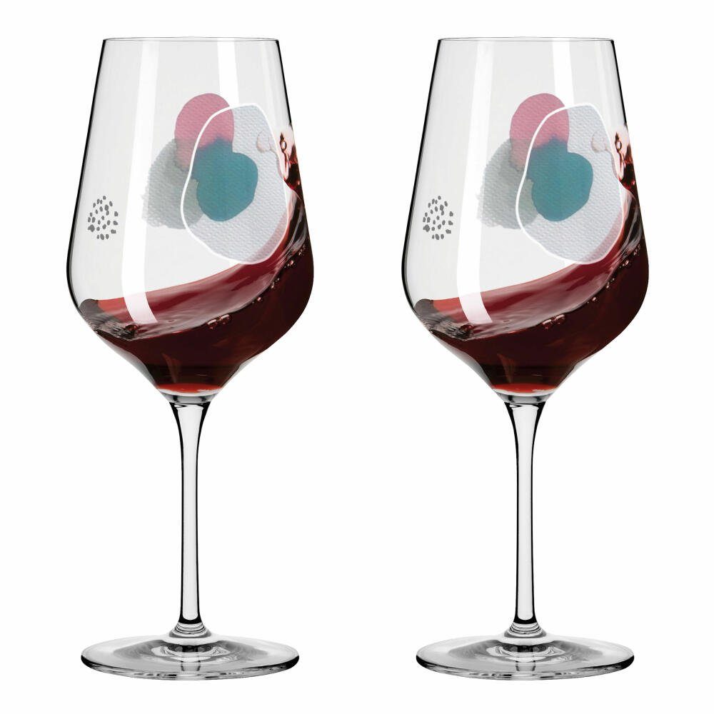 Ritzenhoff Rotweinglas Sommerwendtraum Rotwein 2er-Set 001, 2-tlg., Kristallglas, Made in Germany