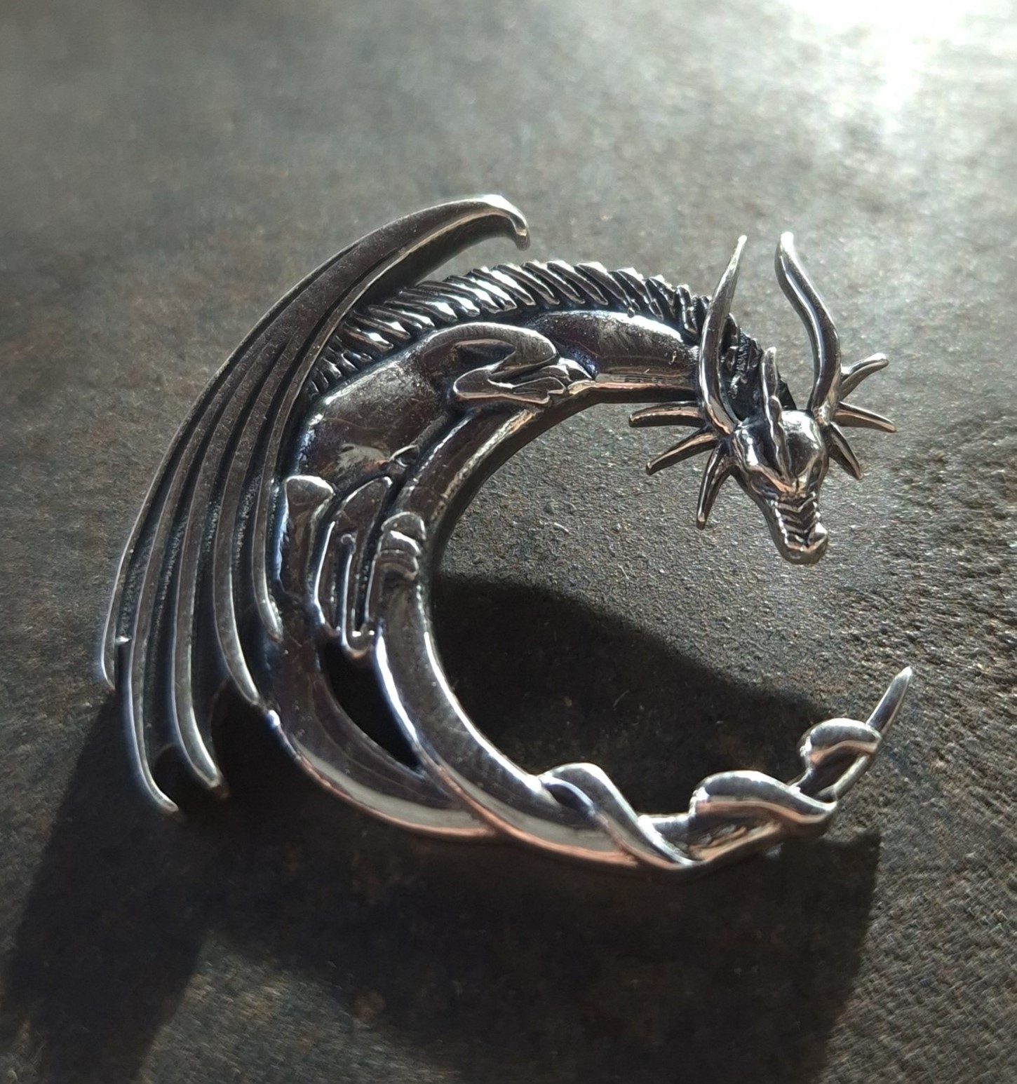NAHLE Kette mit Anhänger Silber Drache günstig online kaufen