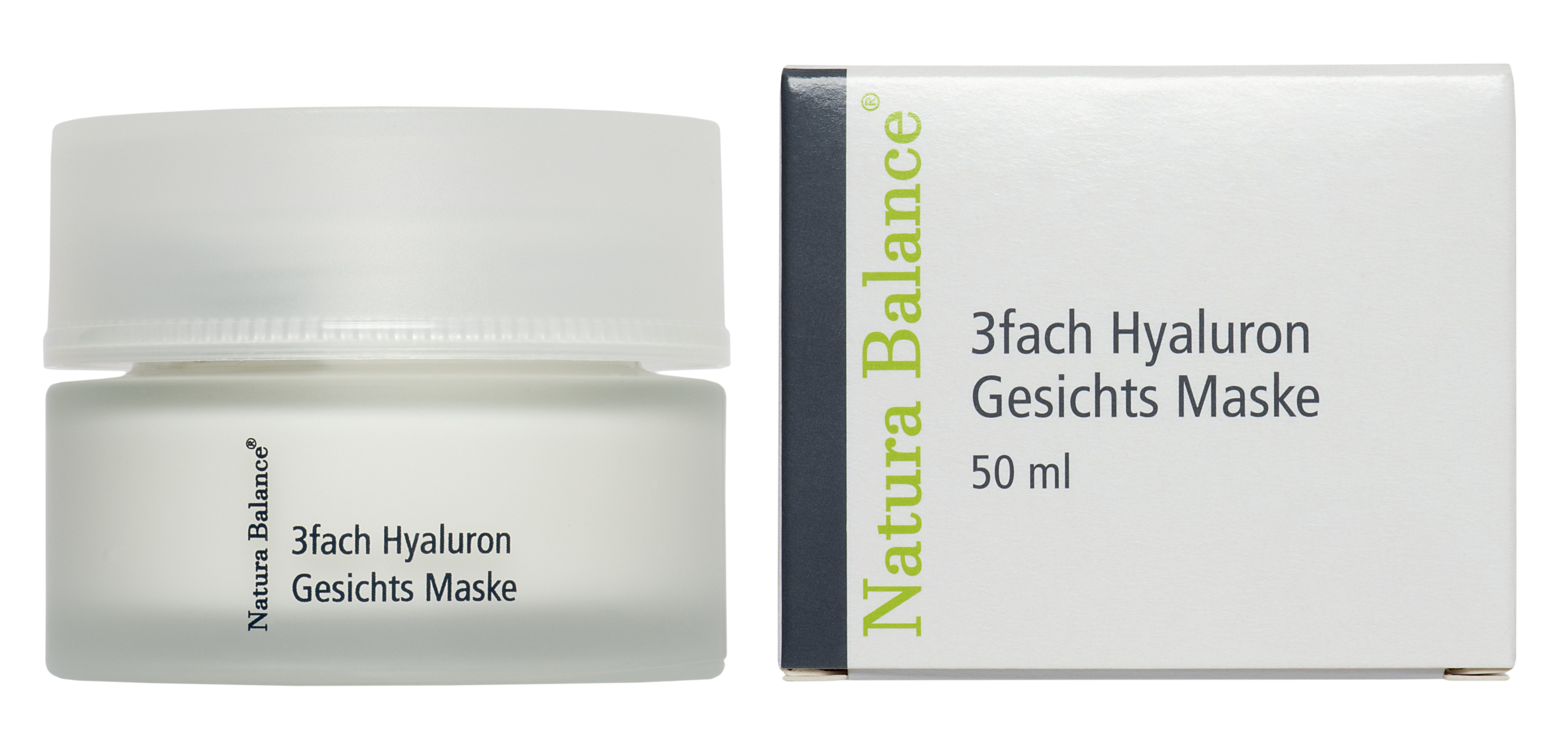 Natura Balance Gesichtspflege 3fach Hyaluron Gesicht Maske Hyaluronsäure 50ml Falten