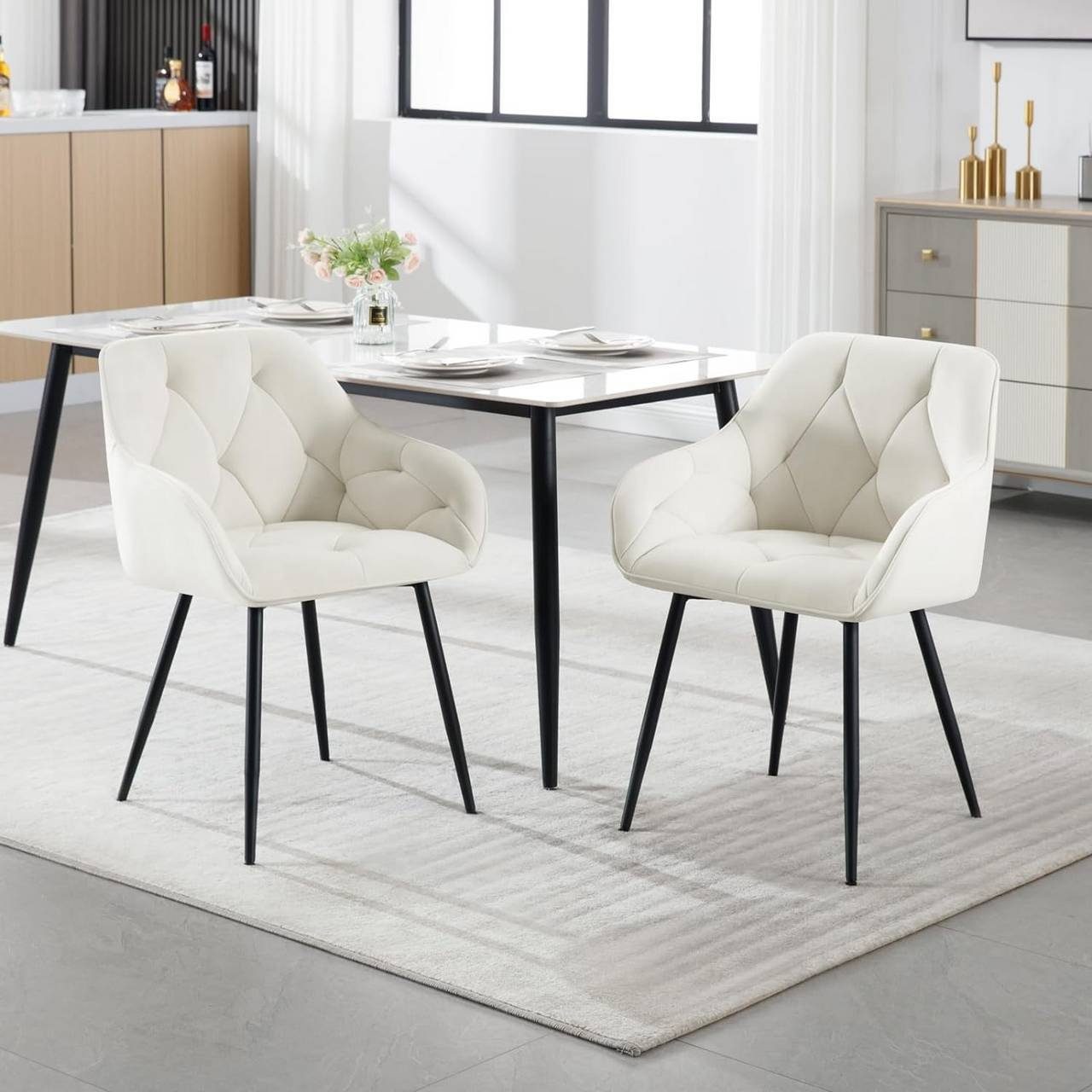 Woltu Polsterstuhl (Set, 2 St), Esszimmerstühle Ergonomisches Design Stuhl