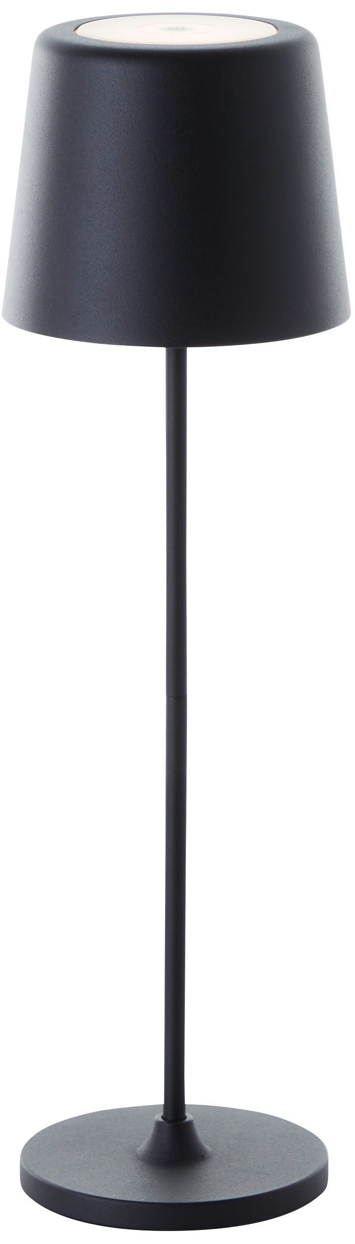 Brilliant LED Tischleuchte Kaami - mobile LED Außen Akku Tischlampe 2er-Set, Dimmfunktion, mehrere Helligkeitsstufen, LED fest integriert, Warmweiß, 310 lm, Touchdimmer, USB, Akku, Outdoor, Indoor, Akkuleuchte 37cm hoch
