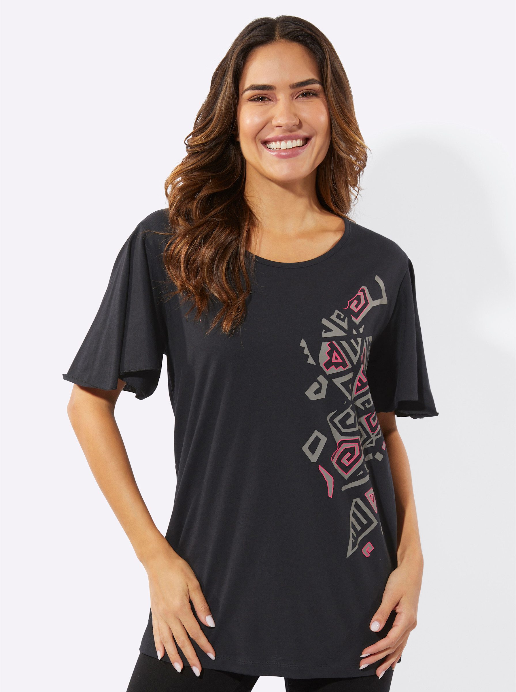 Sieh an! Trainingsshirt Longshirt . günstig online kaufen