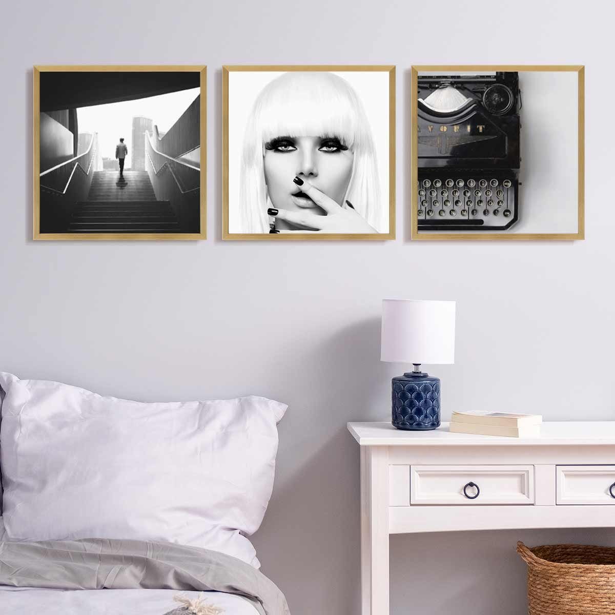 PHOTOLINI Bilderrahmen Poster-Einzelrahmen Modern Schmal günstig online kaufen