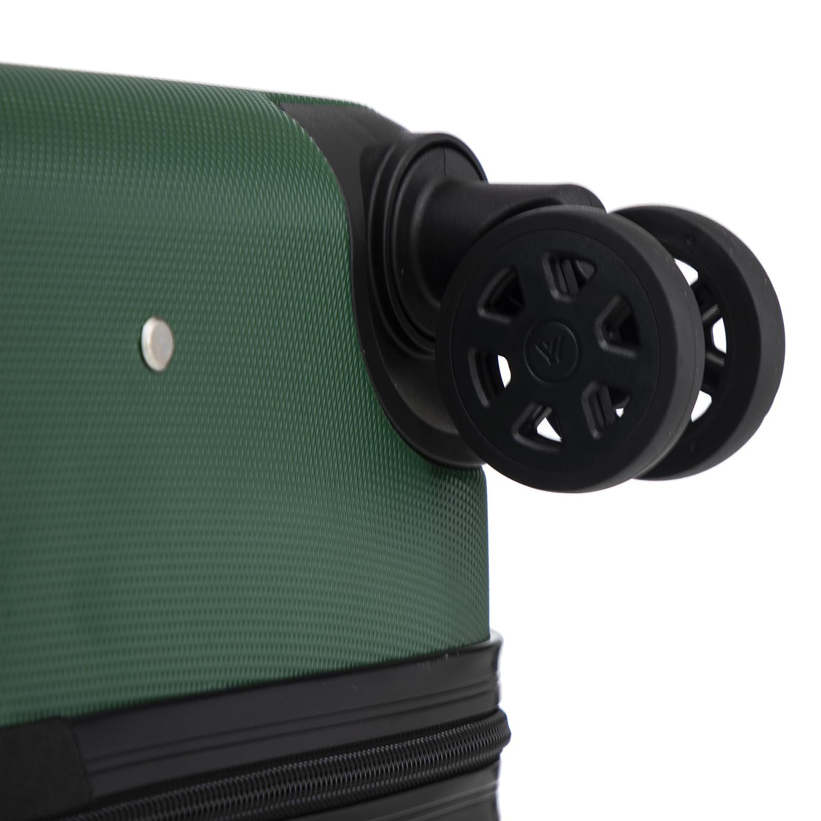 YONSLY Koffer Reisekoffer Trolley Rollkoffer Hartschalenkoffer Größenwahl aus ABS, 4 Rollen, Zahlenschloss 360°-Doppelrollen weicher Gummigriff Aluminium-Elemente