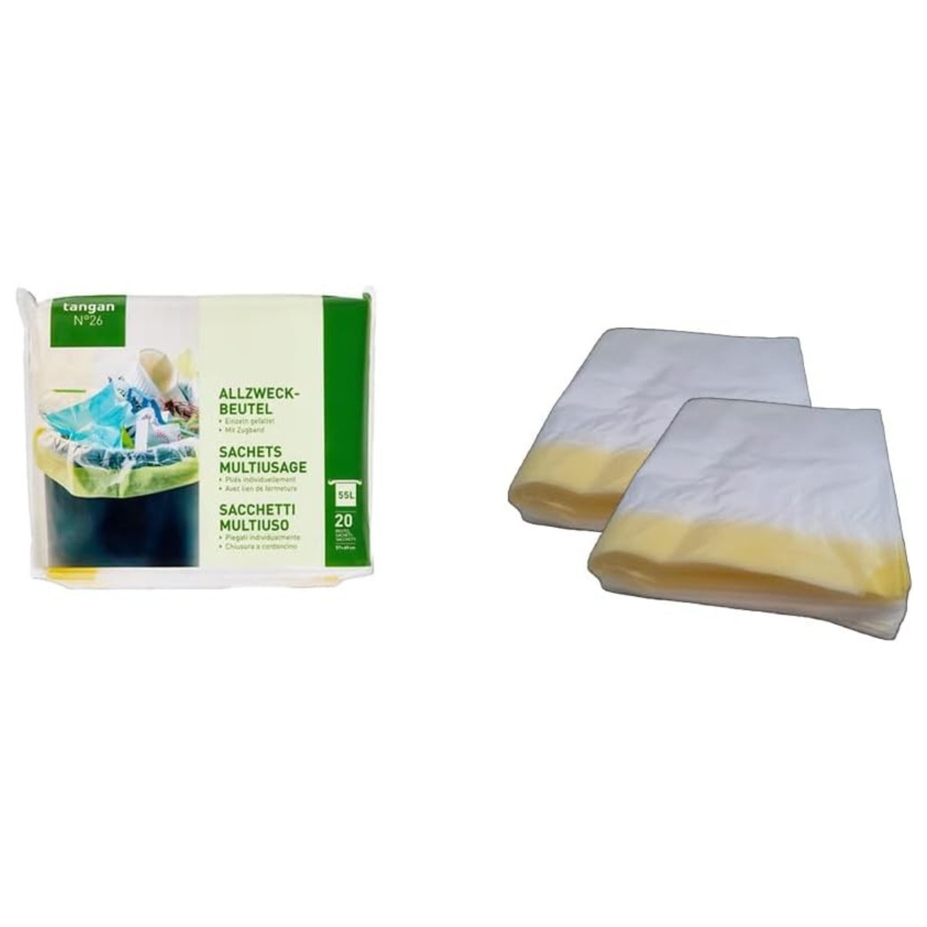 Migros Müllbeutel Allzweckbeutel mit Zugband Einzeln gefaltet 55L