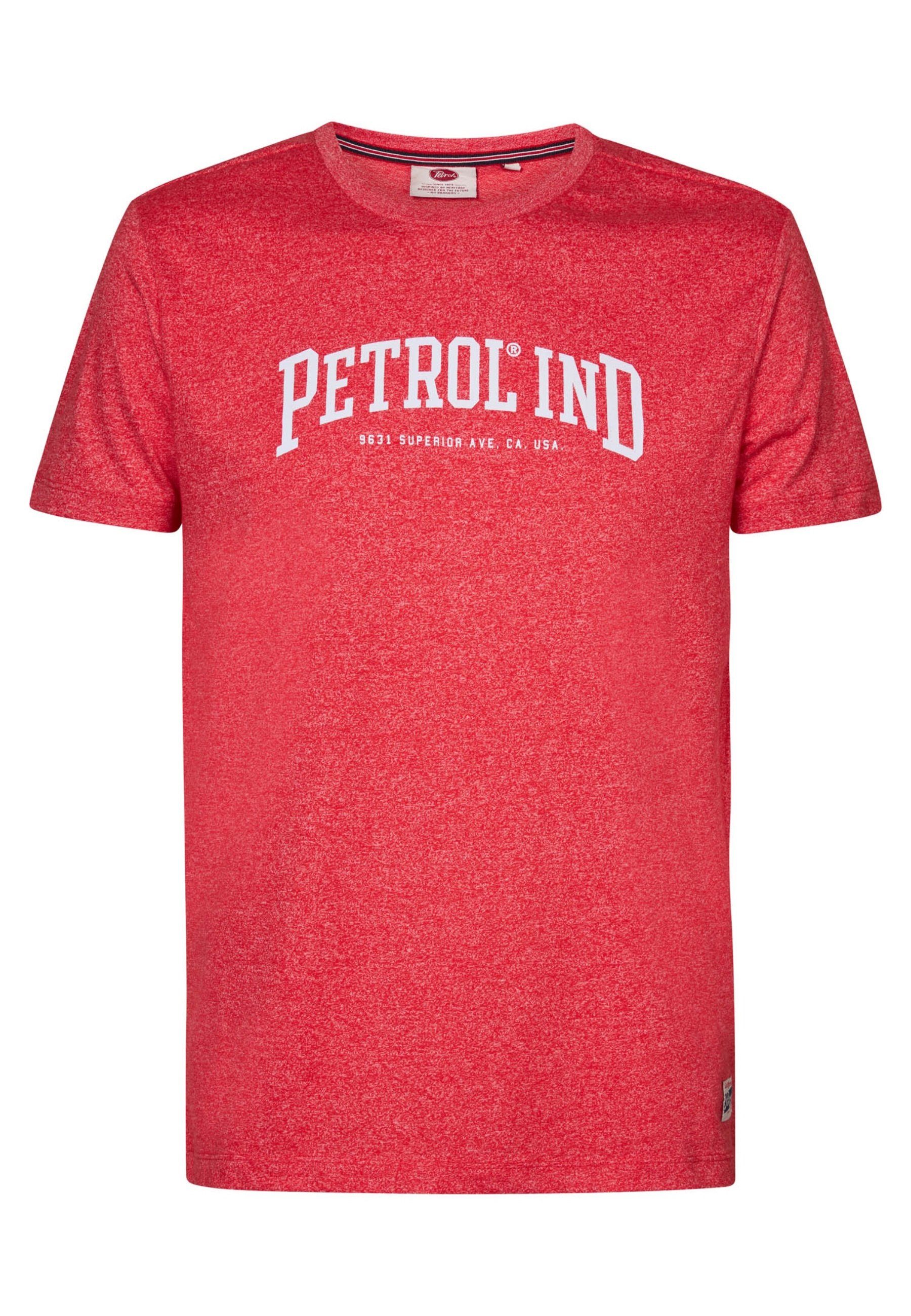 Petrol Industries T-Shirt T-Shirt Kurzarmshirt rot