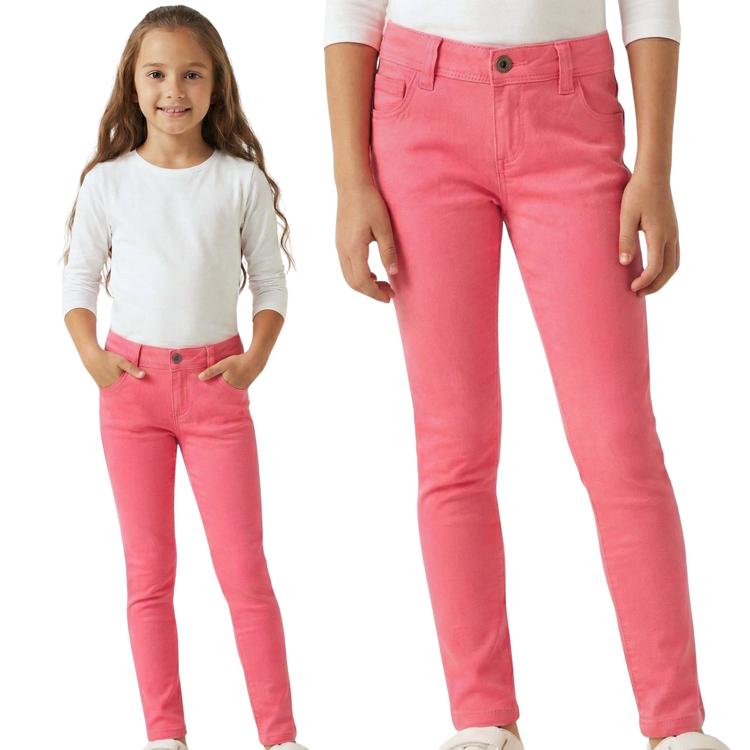 Sarcia.eu Schlupfhose Rosa Slim-Fit-Hose für Mädchen – bequem, aus Baumwolle gefertigt