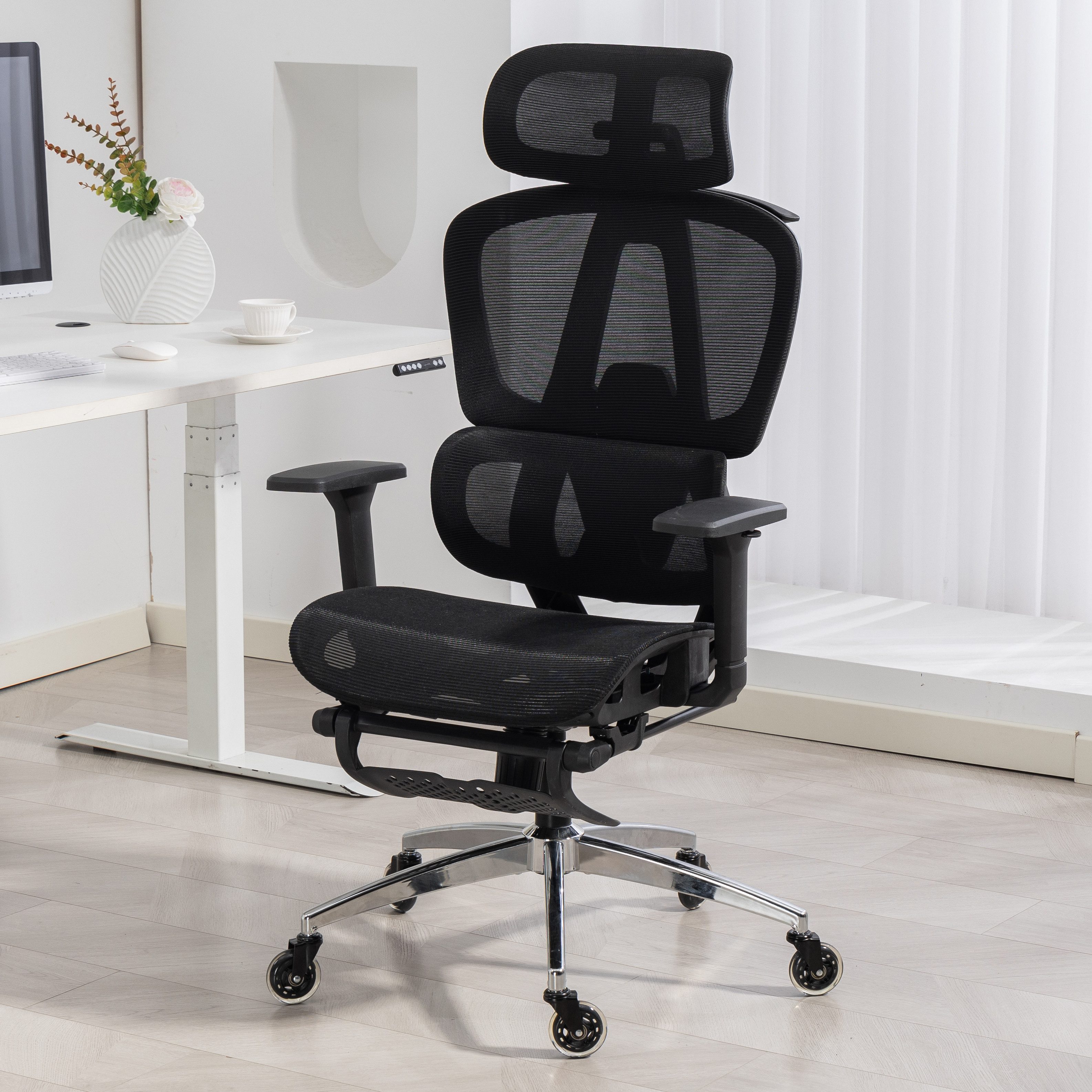 AMBINESS Bürostuhl Schreibtischstuhl, verstellbare Armlehnen & Kopfteil, 6 günstig online kaufen