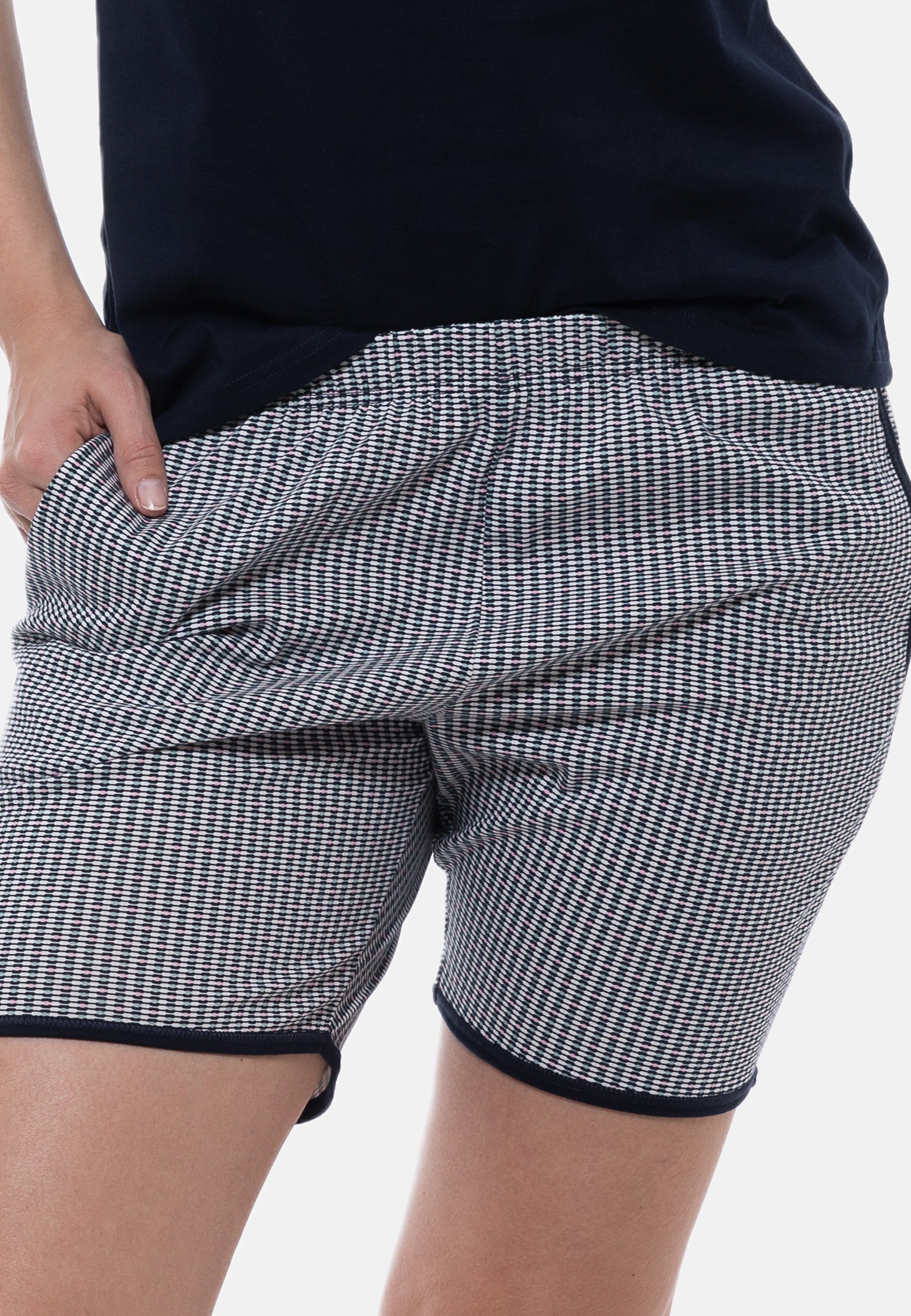 Cotton Organic Schlaf-Shorts - - Schlafanzug Bio Baumwolle Baumwolle Hose - Match Mix (1-tlg) aus Schlafhose & Ammann 100%