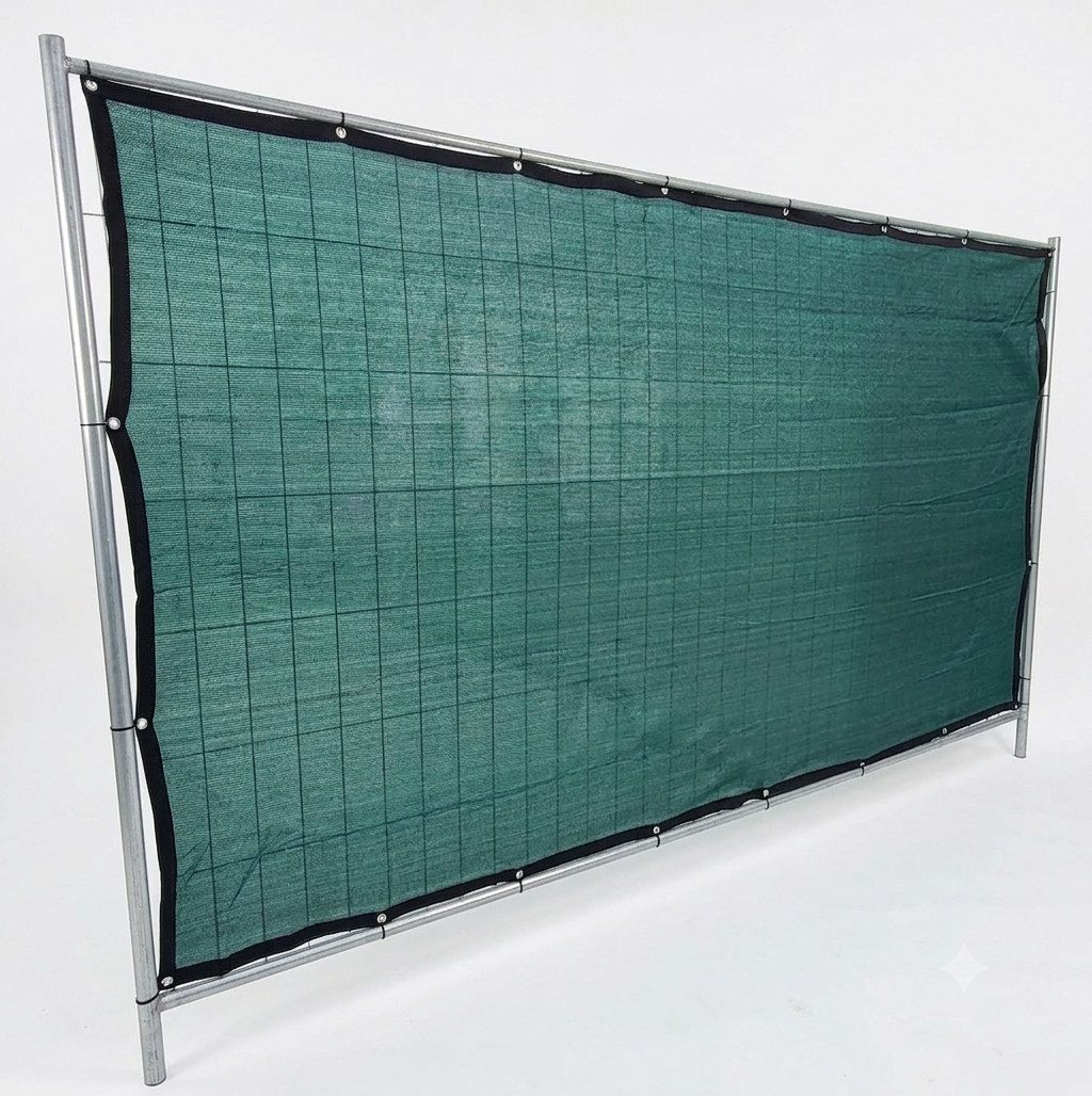 BruKa Sichtschutzelement Bauzaunnetz 1,75 x 3,40 Meter Sichtschutz Bauzaun Zaunblende Zaunnetz, (1-St)