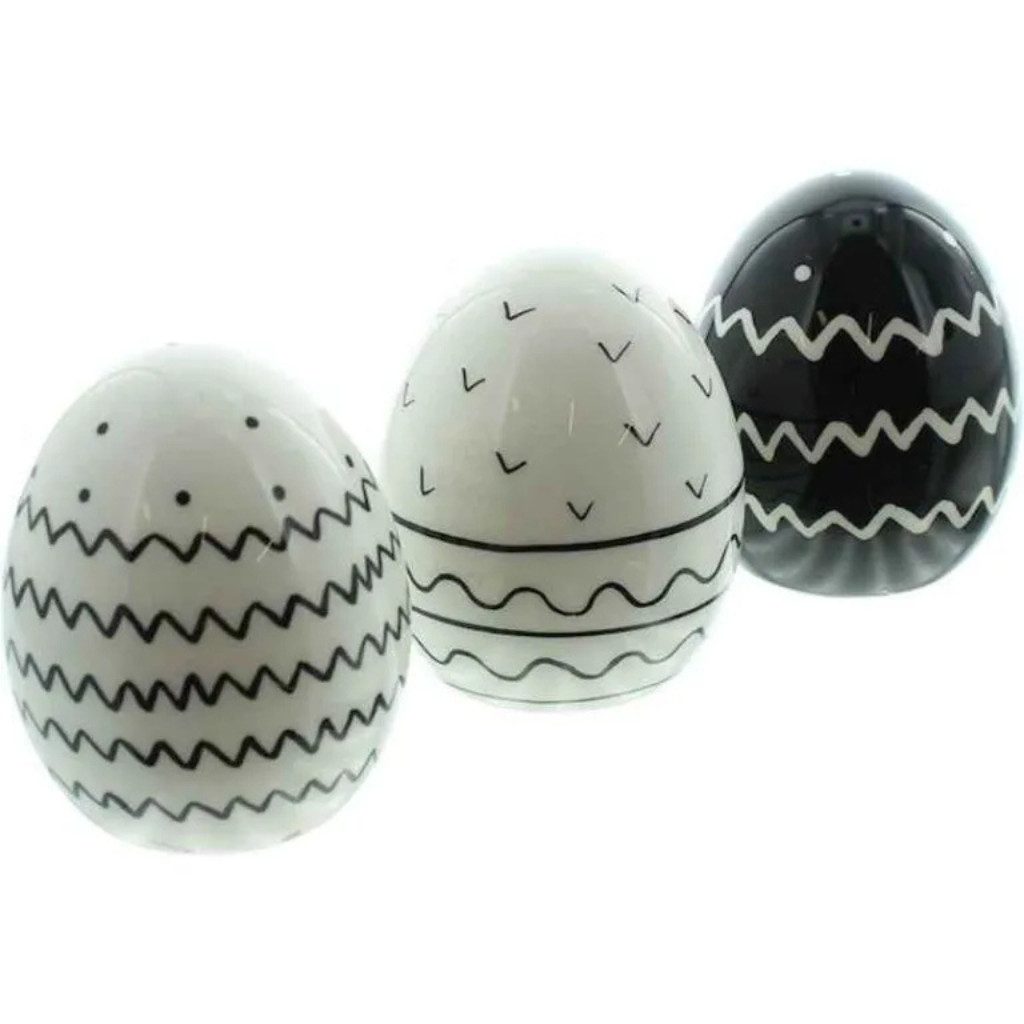 Osterei Osterdeko Frank-Flechtwaren Deko-Ei, 3er Set