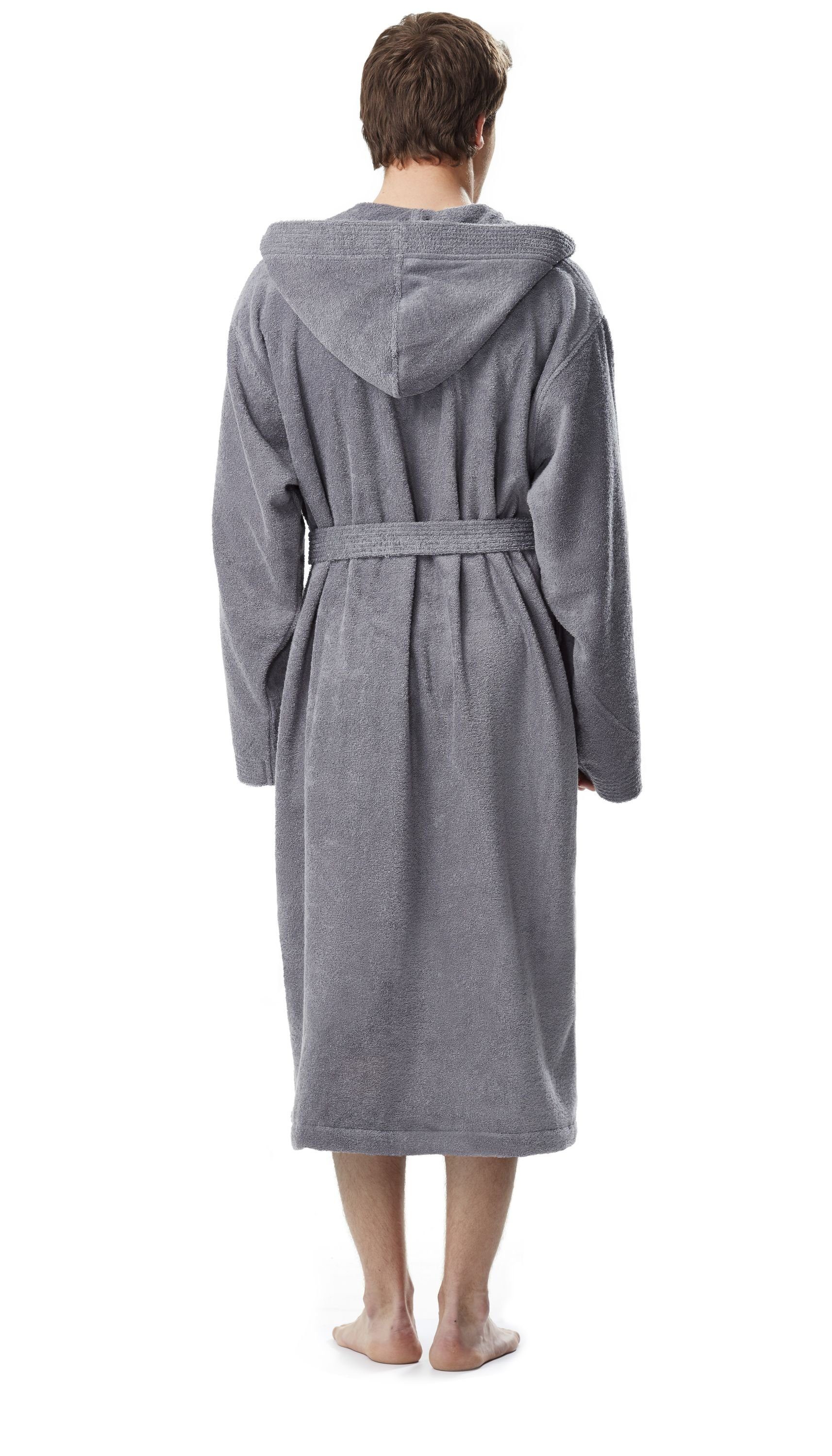 Arus Herrenbademantel Pacific, waden lang, mit Kapuze, 100% Baumwolle, für günstig online kaufen