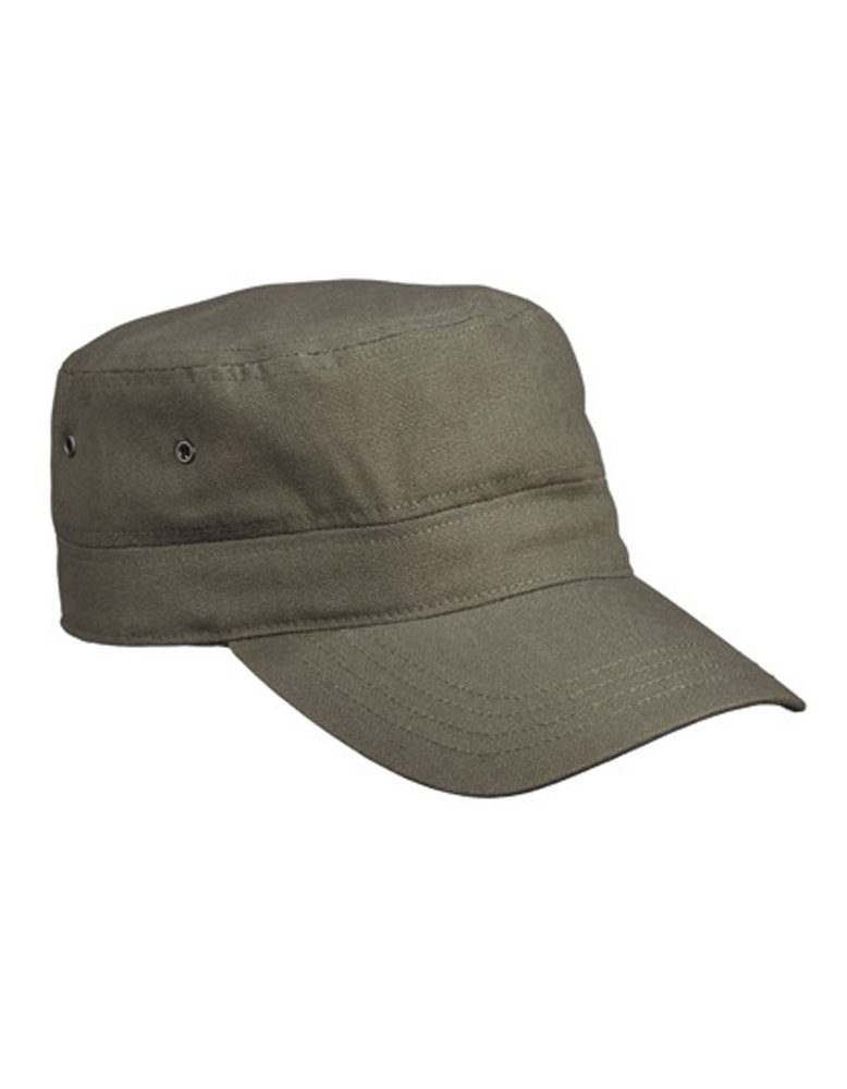 Myrtle Beach Army Cap Cuba-Cap Trendiges Cap im Militar-Stil aus robustem Baumwollcanvas Olive