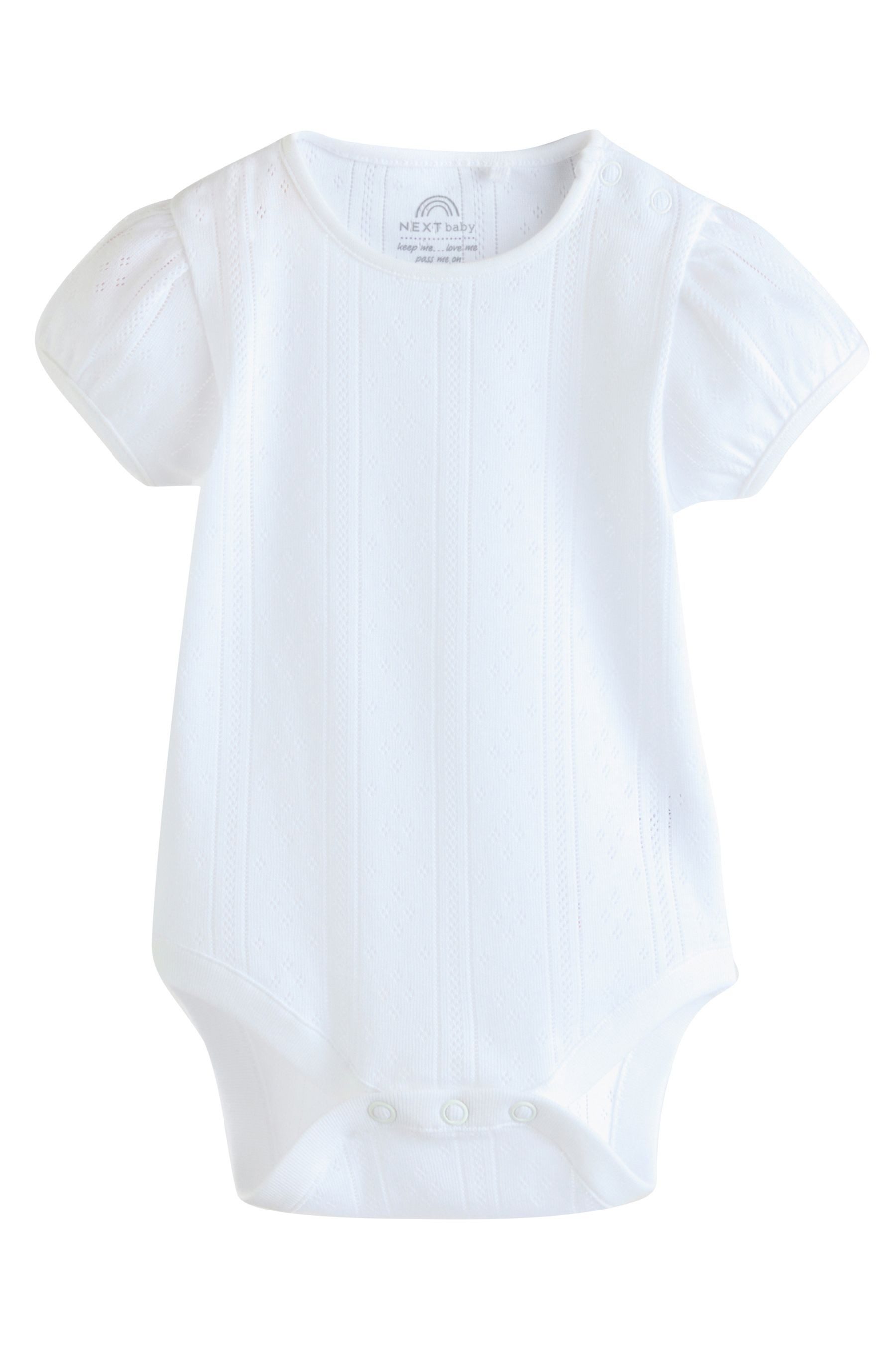 Next T-Shirt-Body Kurzärmelige Babybodys 100 % Baumwolle, 5 Stk. (5-tlg)