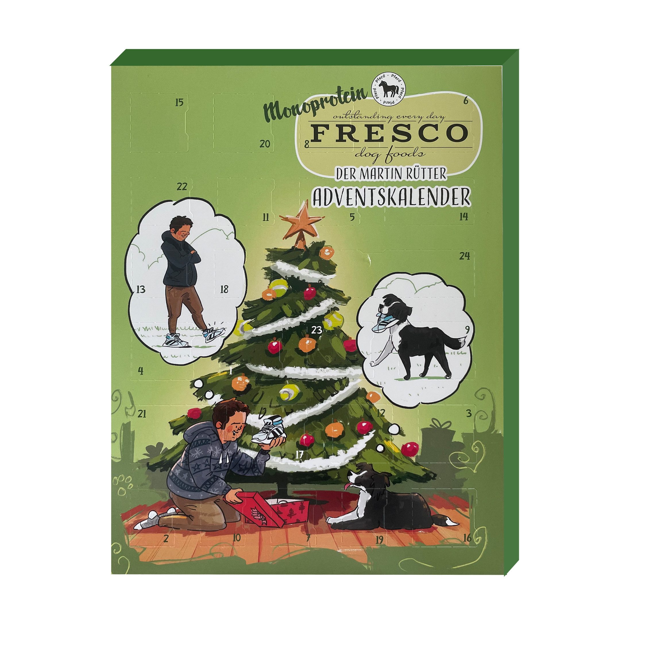 Fresco Dog Hunde-Adventskalender Martin Rütter Adventskalender 2026 für Hunde (Packung), Getreidefrei, viele Sorten & hoher Fleischanteil