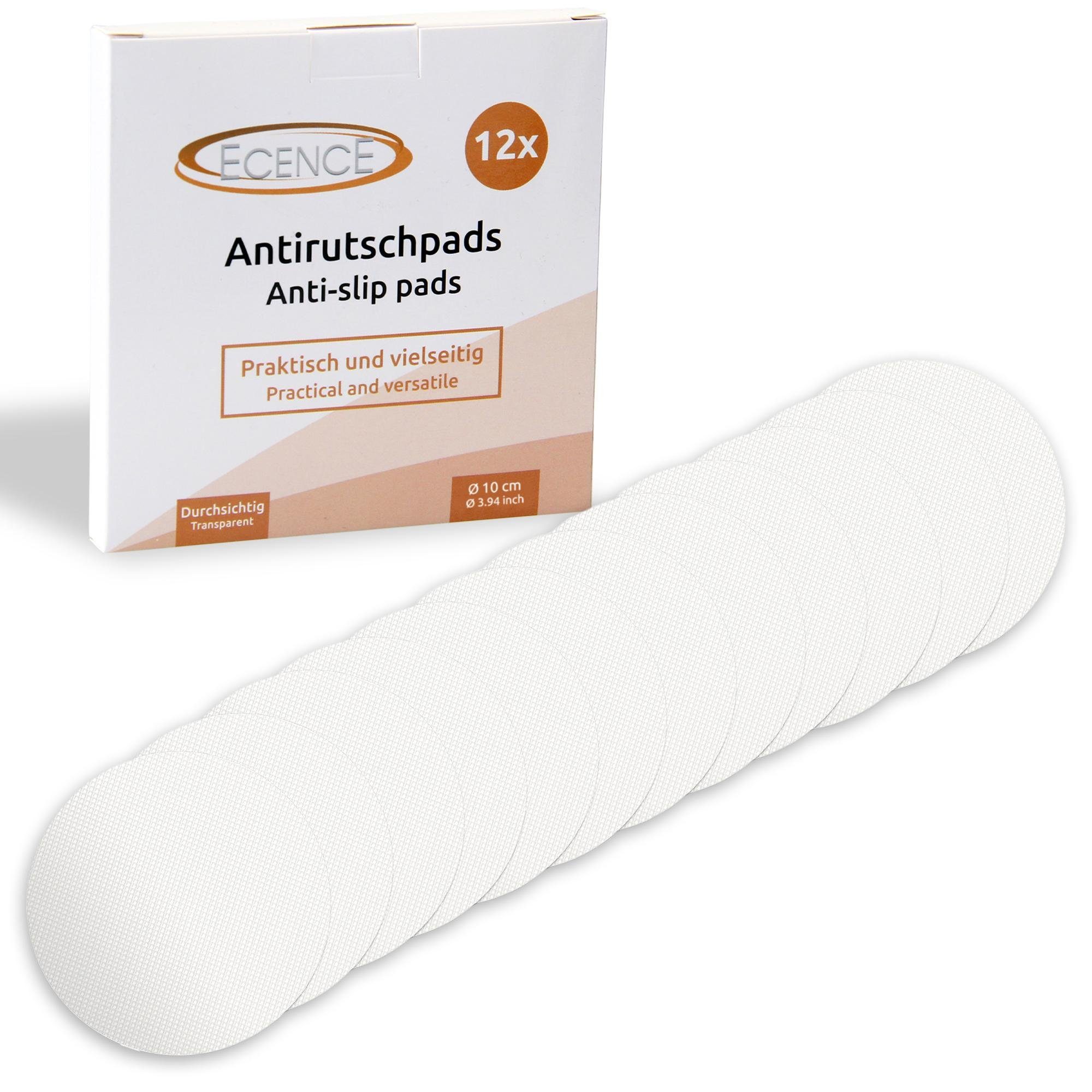 Antirutsch-Aufkleber 12x Transparent Anti-Rutsch Pads rund Badewanne