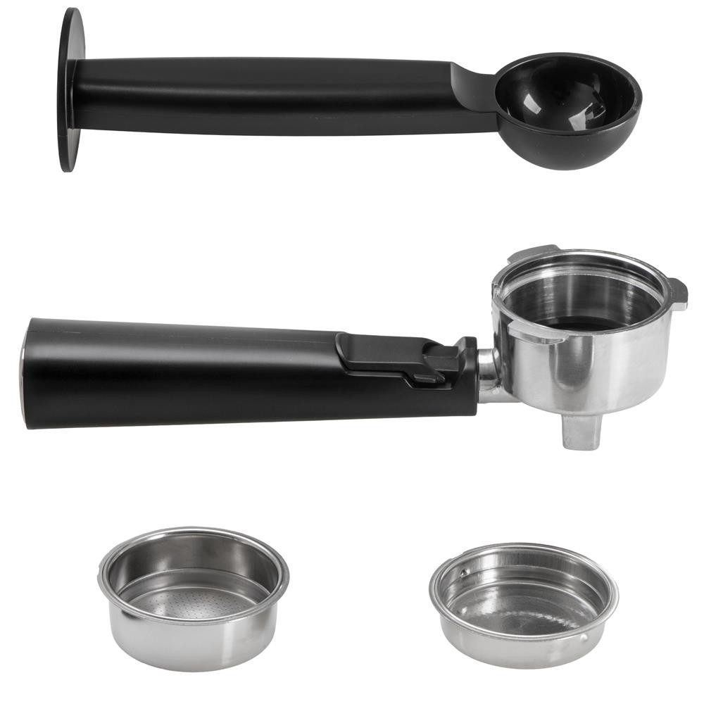 ADLER EUROPE Siebträgermaschine AD 4390, 20 Bar, Tassenwärmer, Milchaufschäumer, Thermoblock-Wasserheizsystem