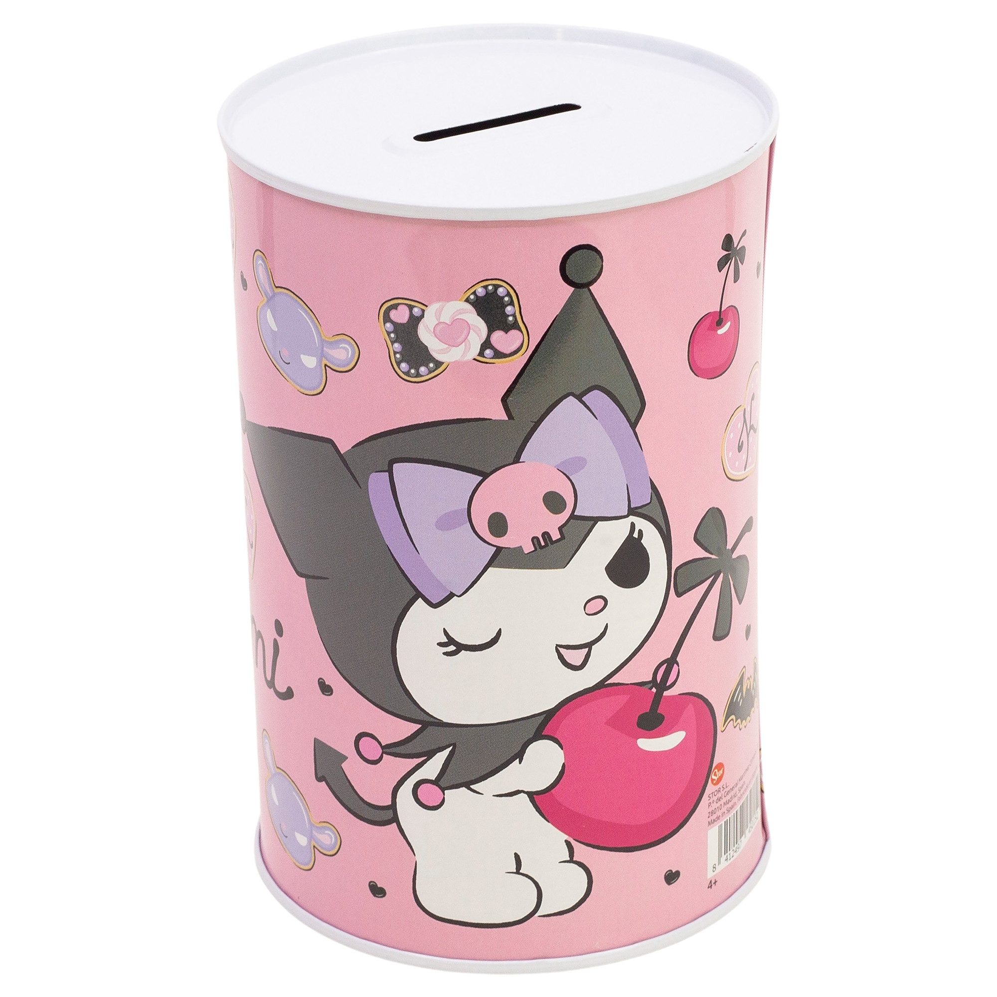 Hello Kitty Spardose Hello Kitty Kuromi XL Spardose Sparschwein aus Weißblech 1000 ml