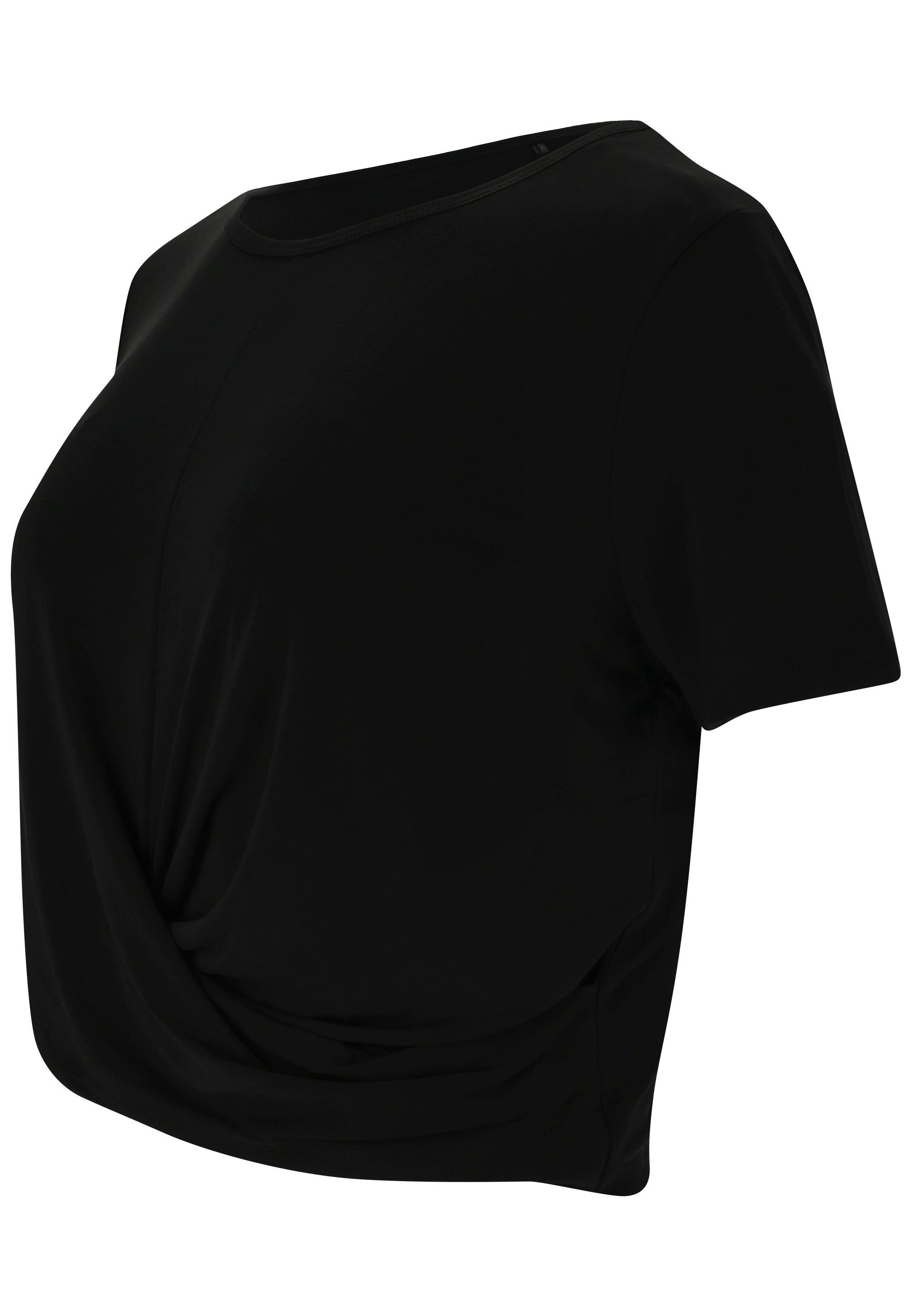 Diamy schwarz Funktionsshirt Quick-Dry-Technologie ATHLECIA (1-tlg) mit