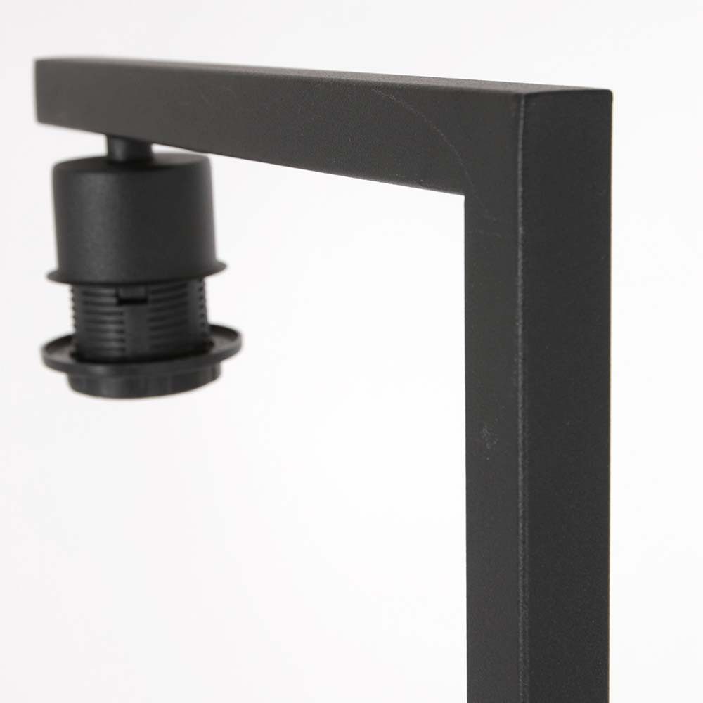 Steinhauer LIGHTING Stehlampe, Leuchtmittel nicht inklusive, Stehleuchte Wohnzimmerleuchte Standlampe E27 Textil beige schwarz