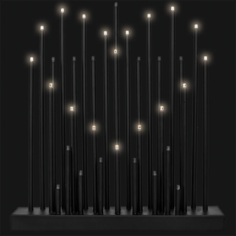 Lichterbogen Weihnachtsleuchter, LEDs, schwarz 33 LED SHIFT Versand-Richter x
