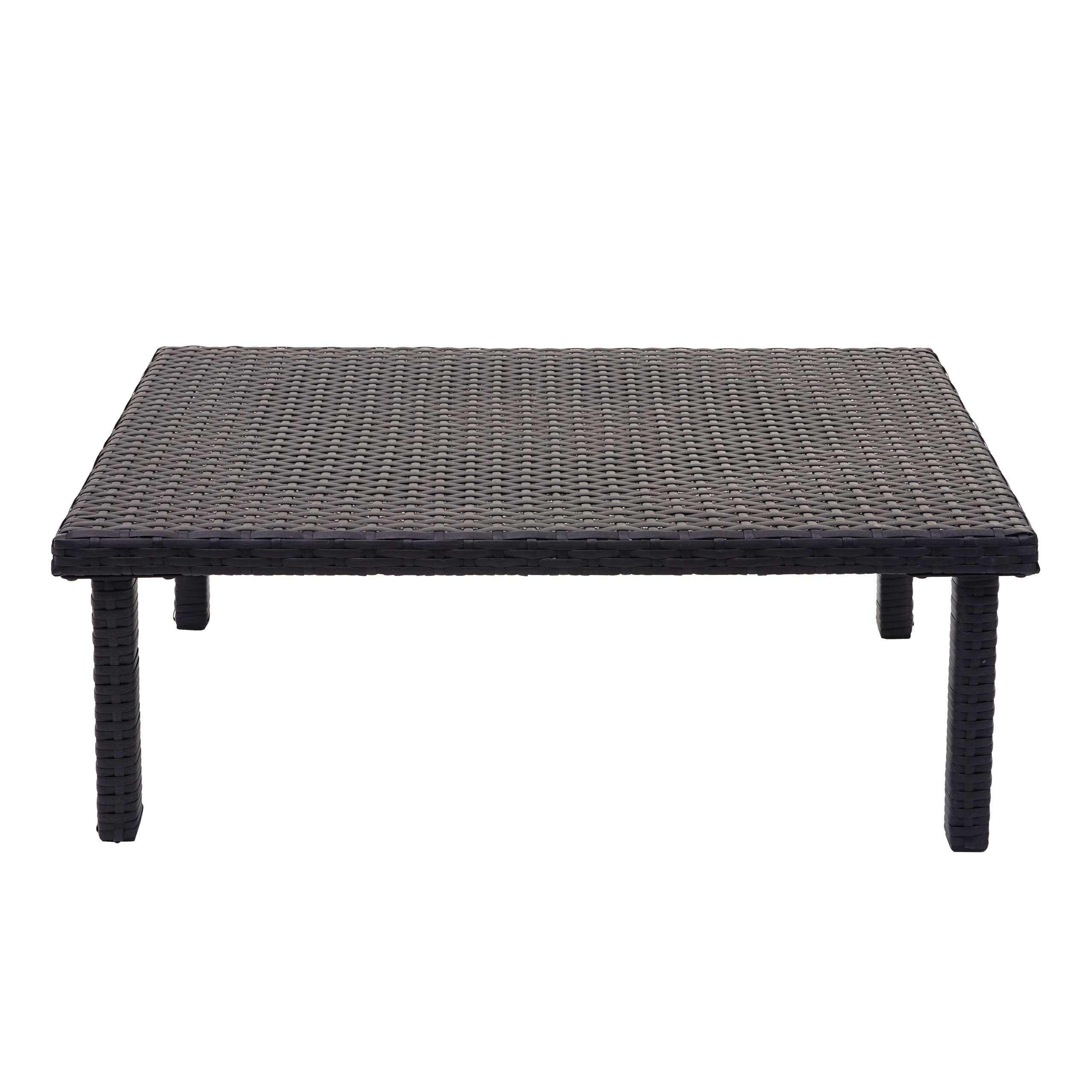 MCW Gartentisch MCW-G16-CT, Verstärkte Tischplatte für extra Stabilität, Neigt nicht zum Fasern schwarz