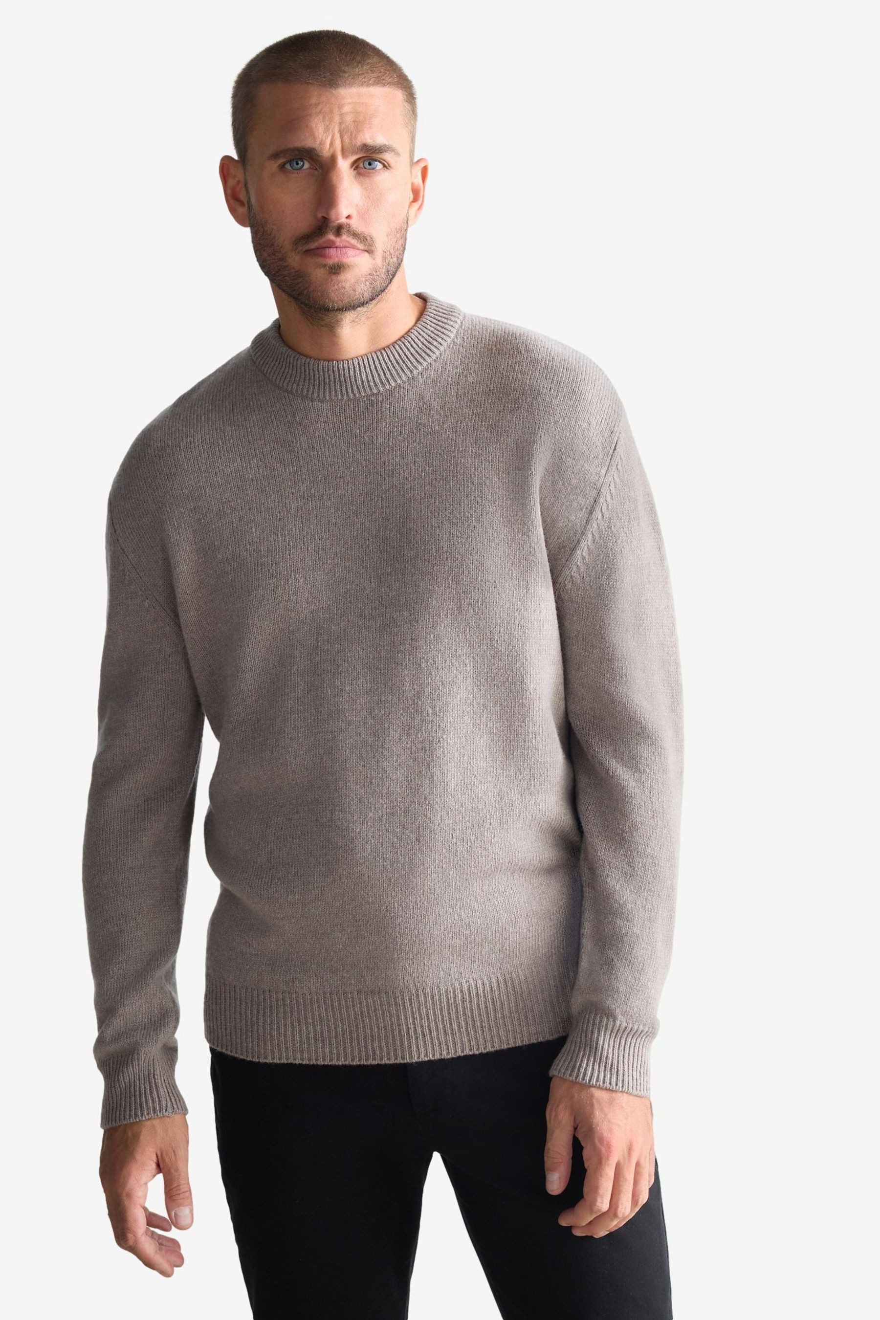 Rundhalspullover Regular Fit Rundhalspullover aus 100 % Lambswool