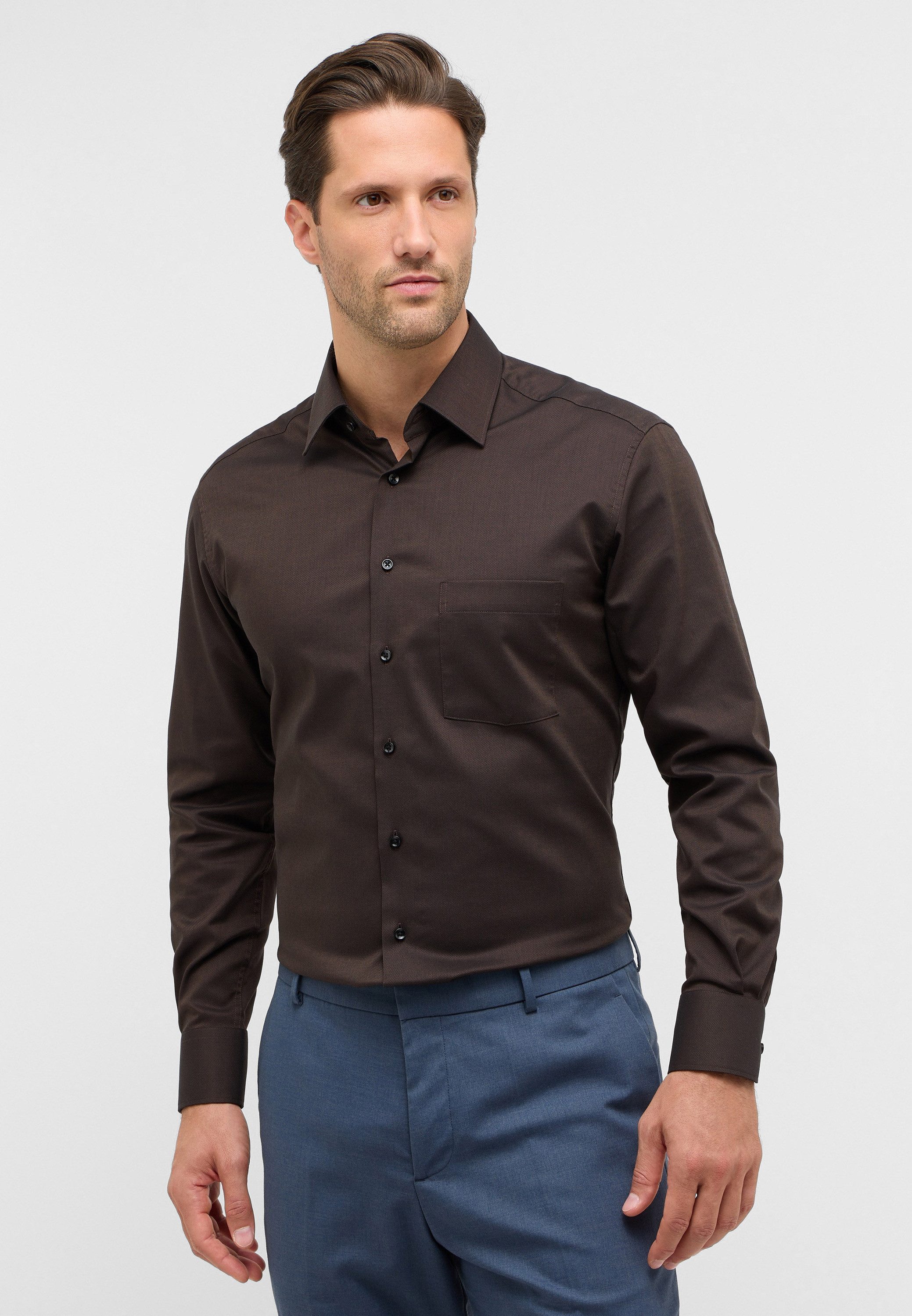 Eterna Langarmhemd MODERN FIT NON IRON günstig online kaufen