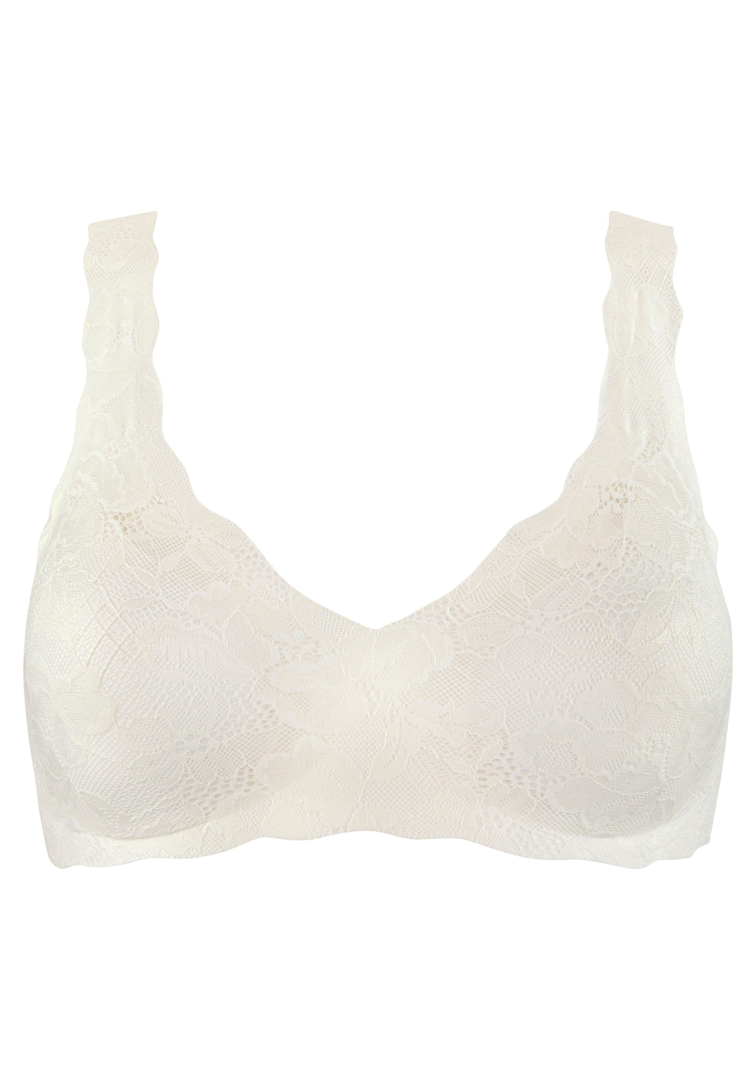 Nuance by Lascana Bralette-BH ohne Bügel mit seamless Spitze und herausnehmbaren Pads, Dessous