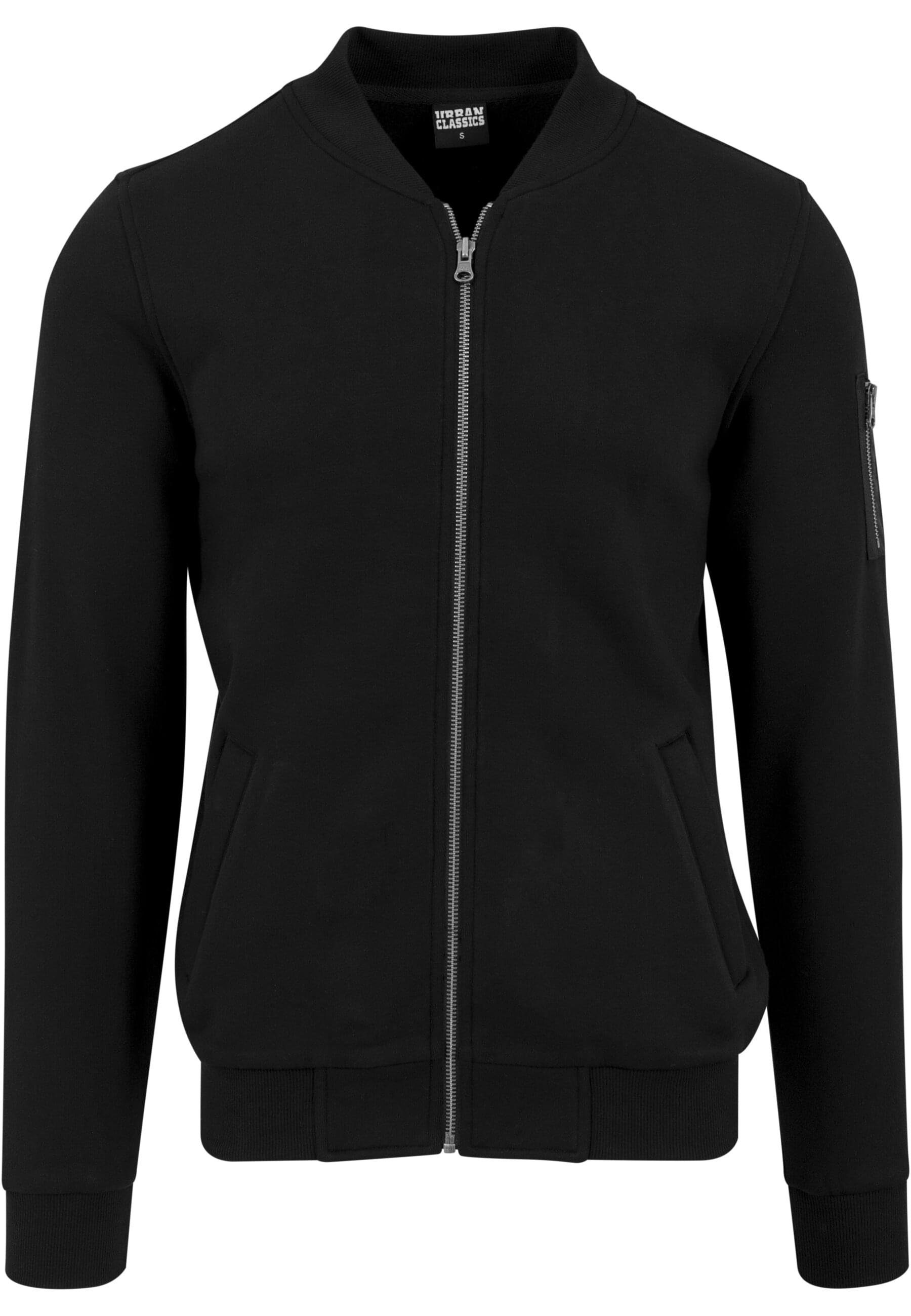 Sommerjacke Herren Bomber black (1-St) CLASSICS Jacket Sweat URBAN