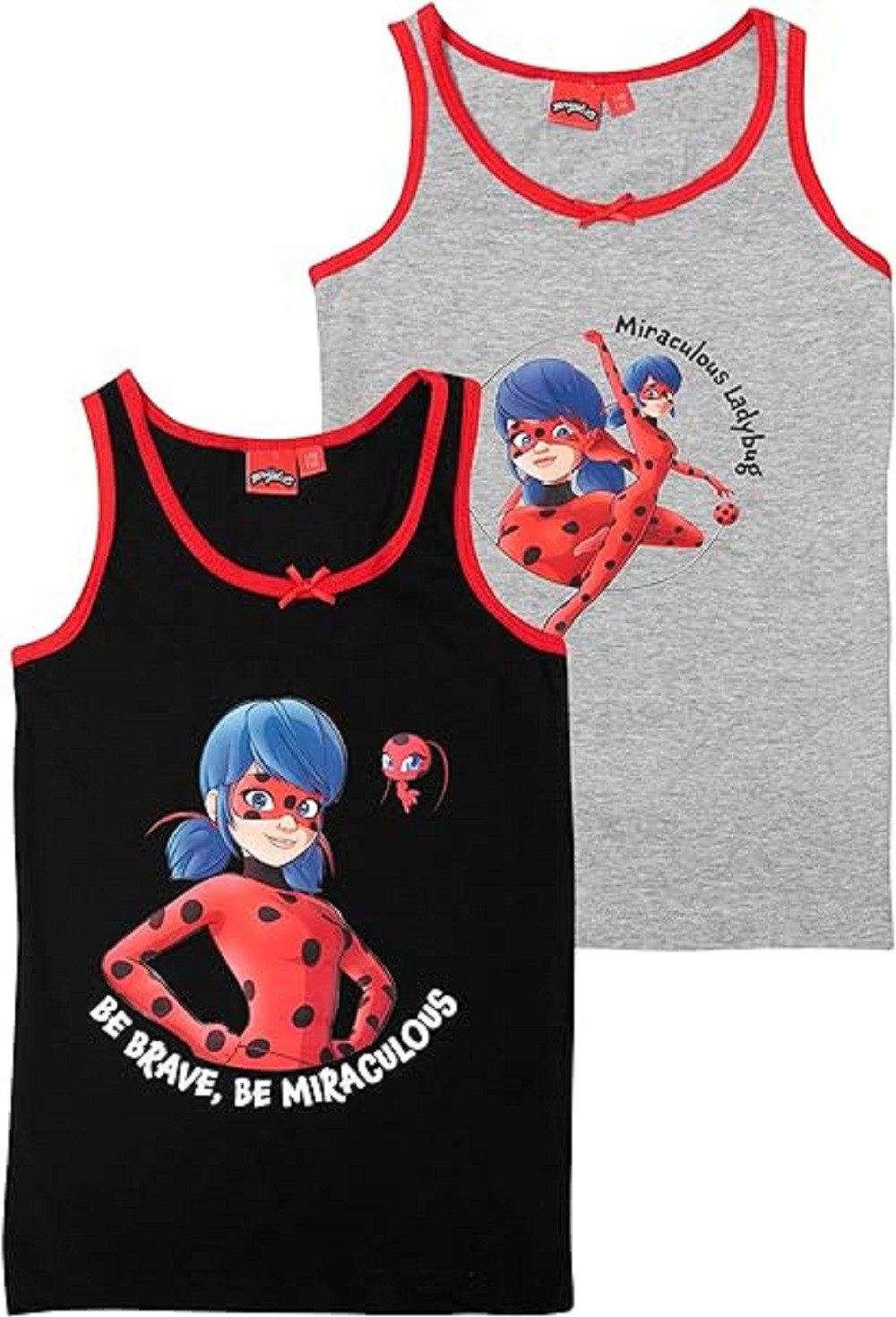 United Labels® Unterhemd Miraculous Unterhemd für Mädchen Kinder Tank Top (2er Pack) (2-St)