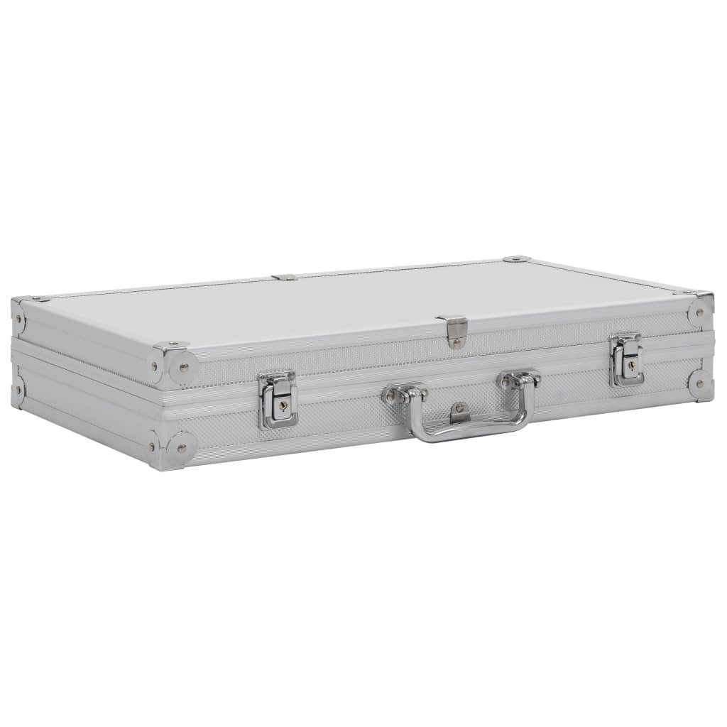 Koffer Waffenkoffer Aluminium ABS Silbern
