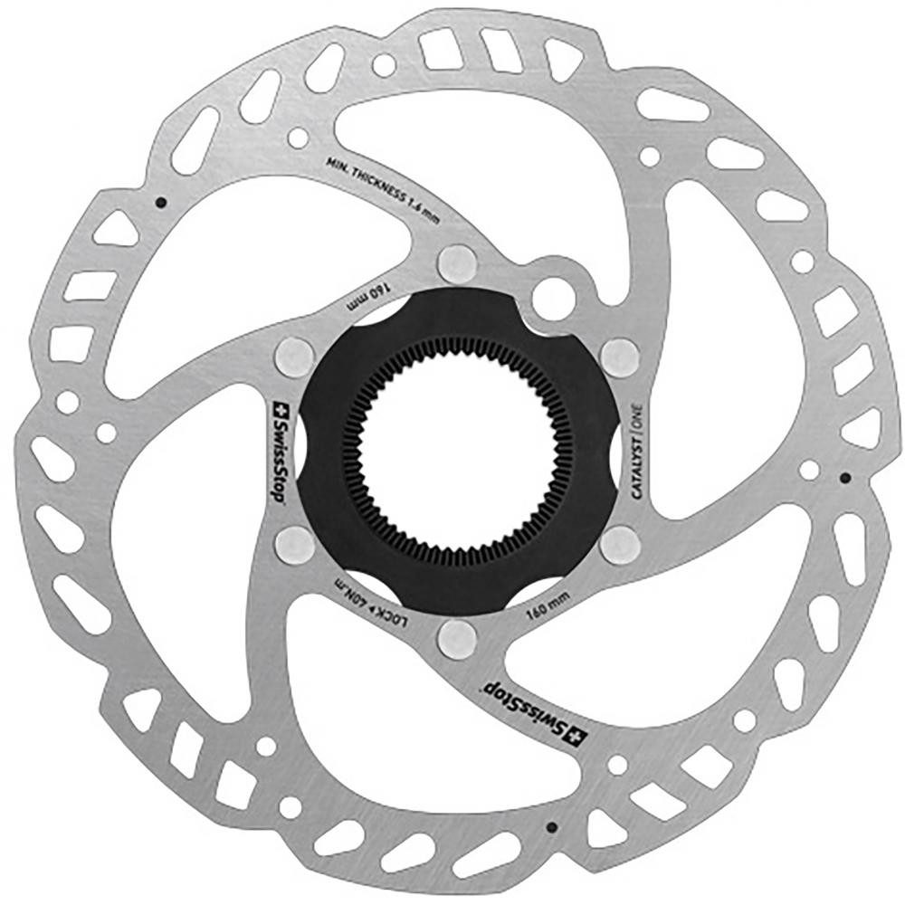 SwissStop Bremsscheibe SwissStop Catalyst One Centerlock Disc Rotor 160 Rot - leistungsstarke