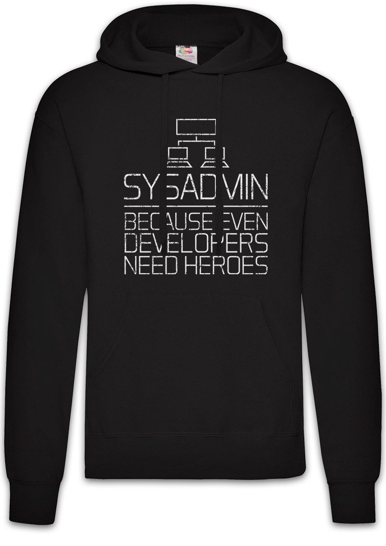 Hoodie Sysadmin Even Developers Need Heroes Herren Hoodie Gamer Nerd Geek