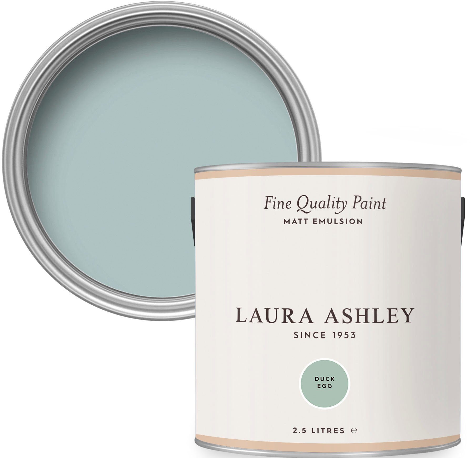 shades, LAURA Fine Egg matt, blue Wandfarbe ASHLEY MATT 2,5 Quality Paint Duck L EMULSION