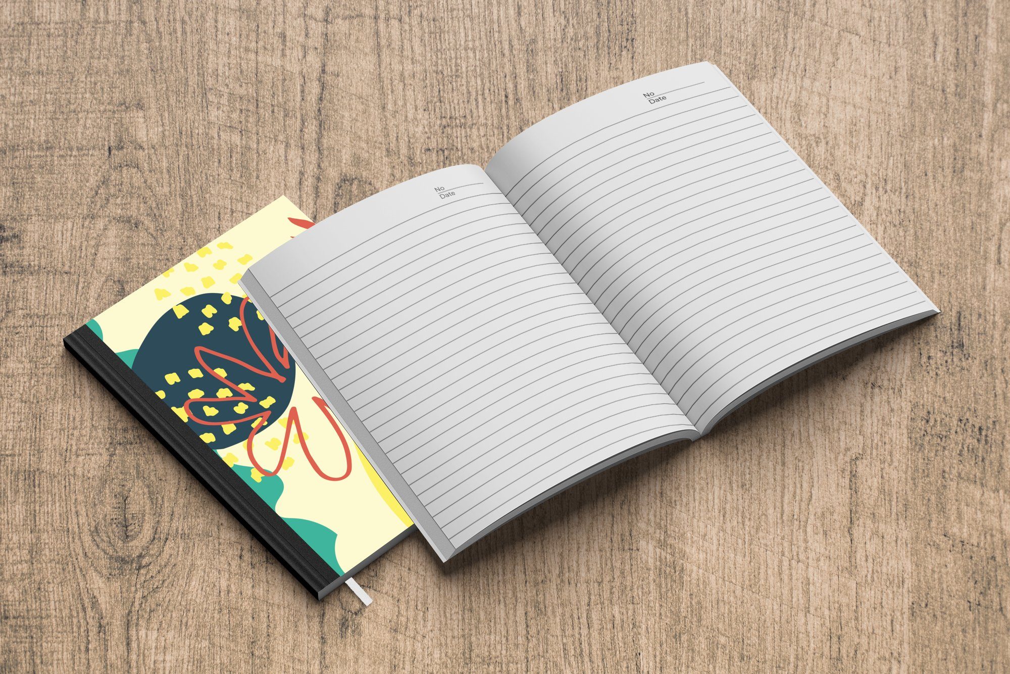 Seiten, Tagebuch, - Haushaltsbuch - Pastell, A5, Journal, Notizheft, Sommer 98 Merkzettel, MuchoWow Blume Notizbuch