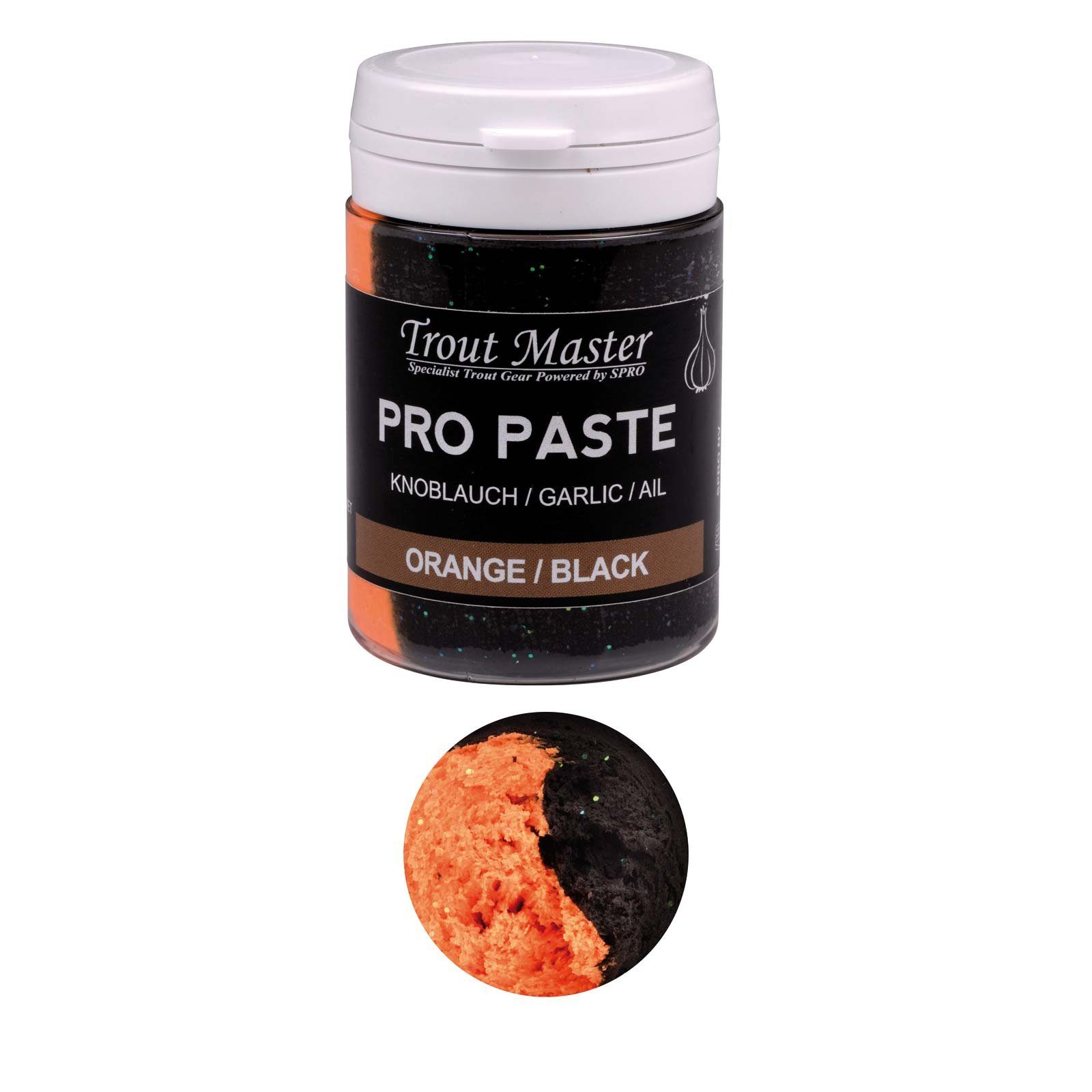 SPRO Orange Spro Pro Black / Trout Forellenteig Glitter Paste Master Orange/ Kunstköder, Black